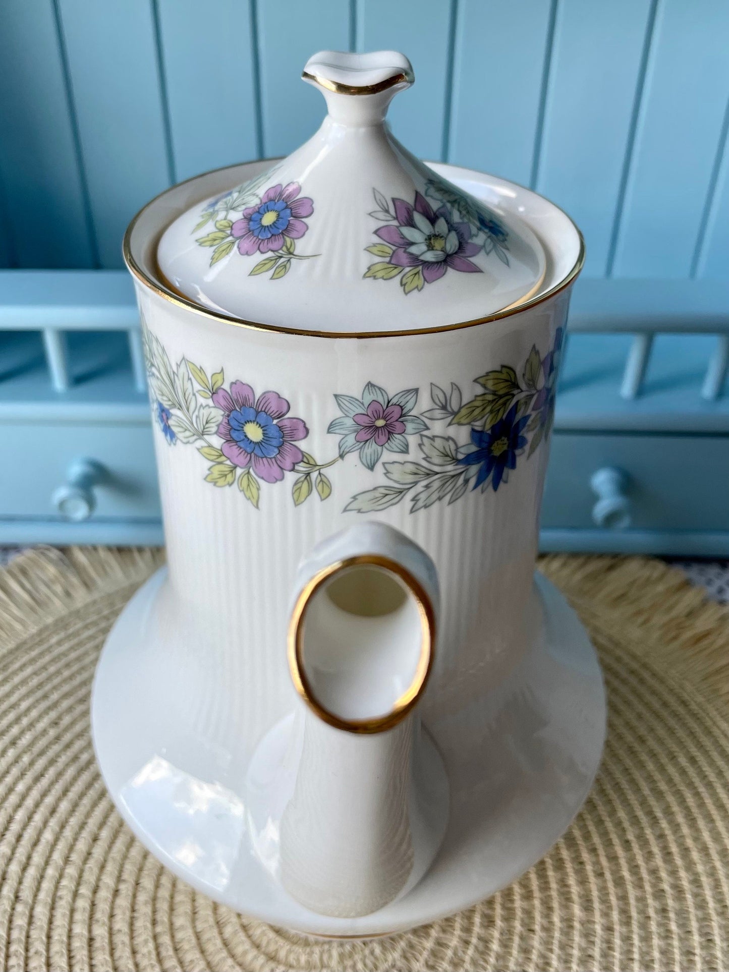 Vintage Paragon 'Cherwell' Bone China Coffee Pot, Floral Pattern, Previously Loved, Collectors Item, High Tea Party, Shabby Chic, Retro