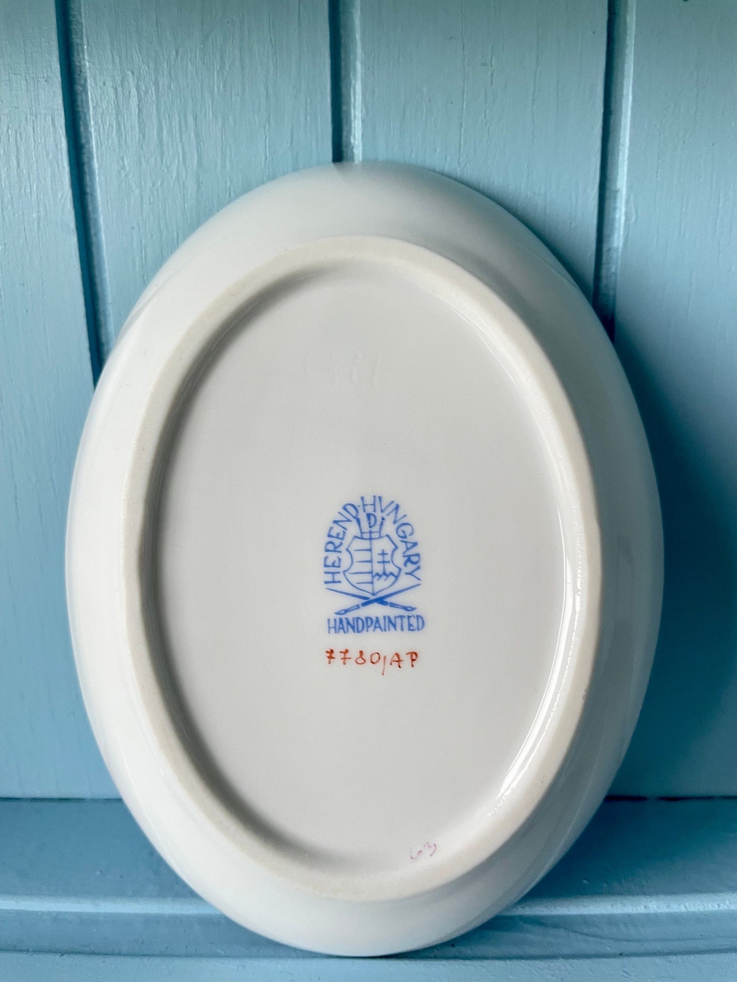 Sweet Vintage Herend Apponyi Raspberry Small Trinket Dish, HandPainted Hungarian Porcelain, Previously Loved, Perfect Gift For Herend Lovers