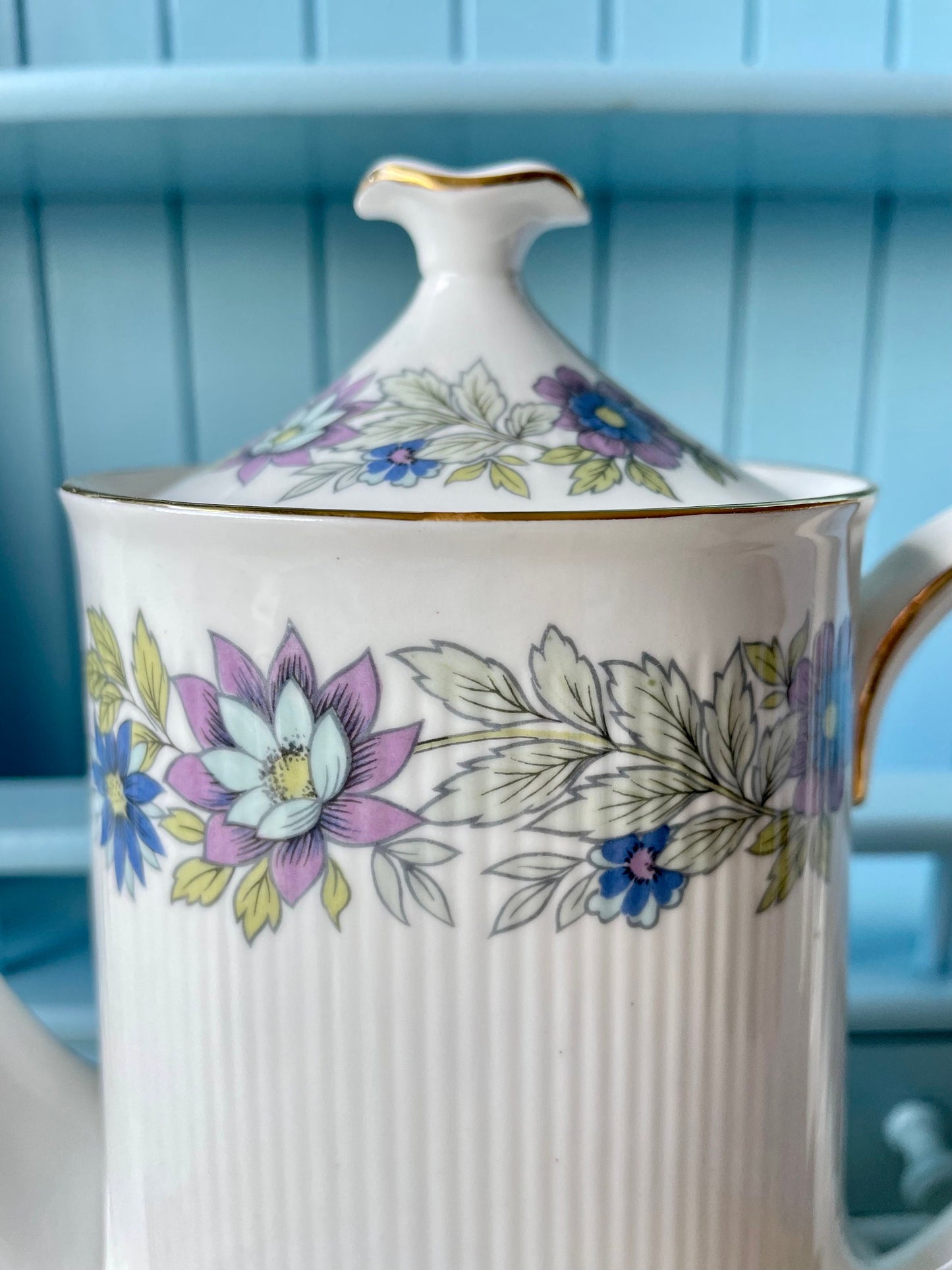 Vintage Paragon 'Cherwell' Bone China Coffee Pot, Floral Pattern, Previously Loved, Collectors Item, High Tea Party, Shabby Chic, Retro