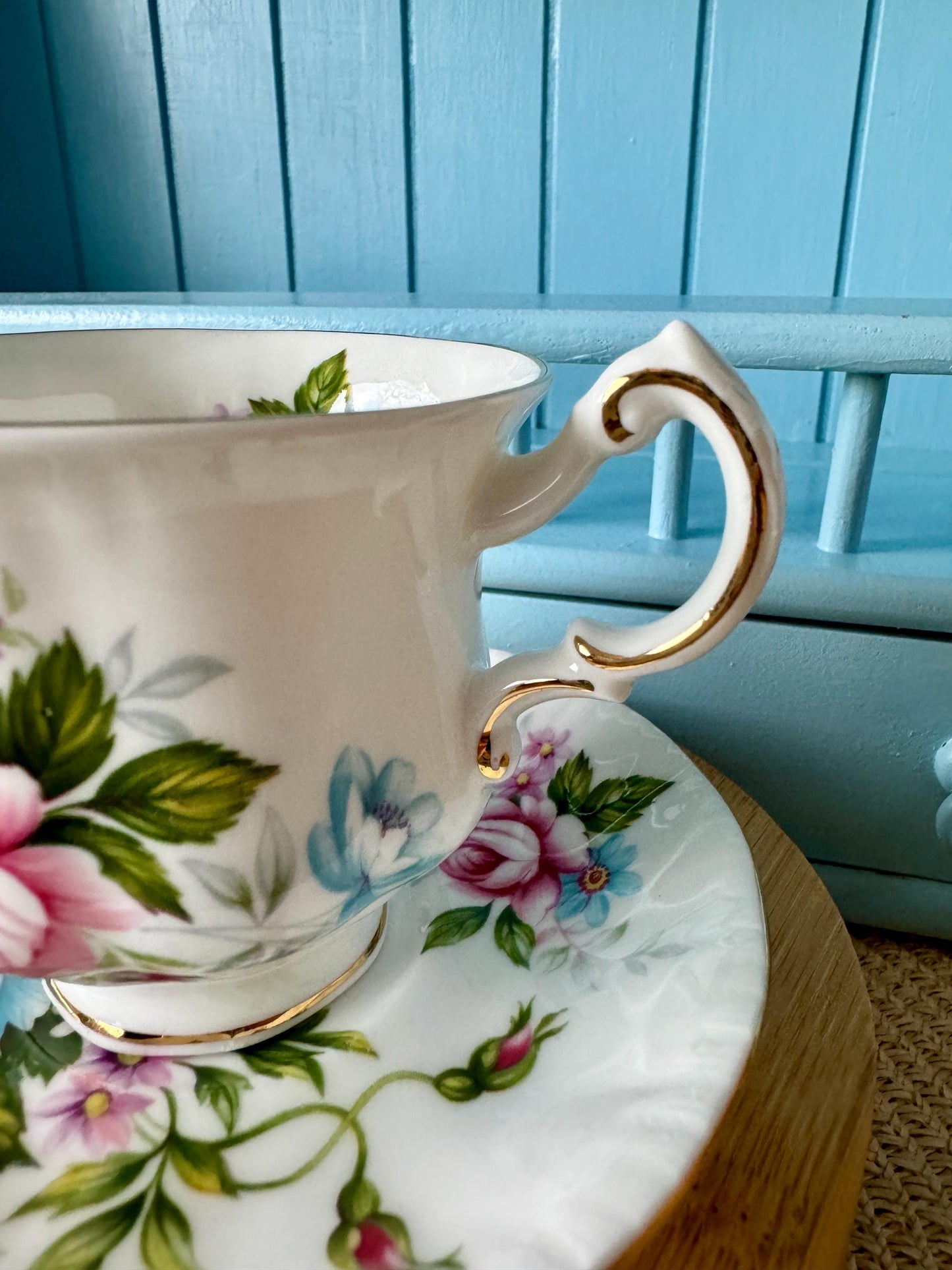 Vintage Beautiful Paragon Flower Festival, English Bone China, Coffee Cup and Saucer, Previously Loved Lady Sized Cup, Lovely Gift, England