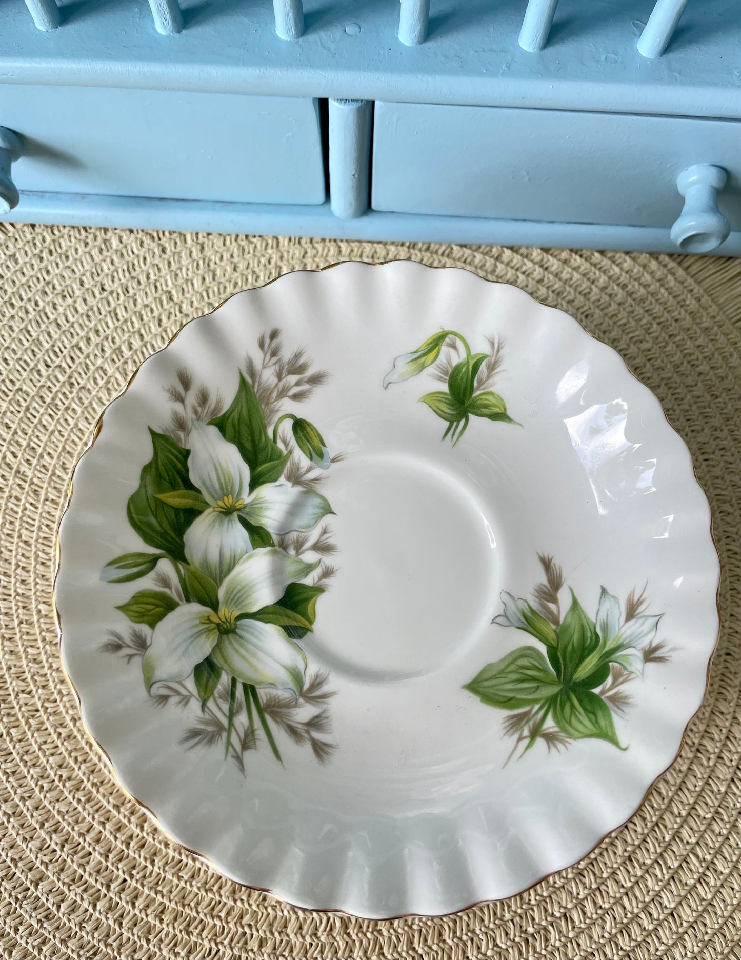 Vintage Royal Albert Trillium Series Male Size TeaCup & Saucer, Fine Bone China, Made In England, HighTea Party, Previously Loved Tea Cup