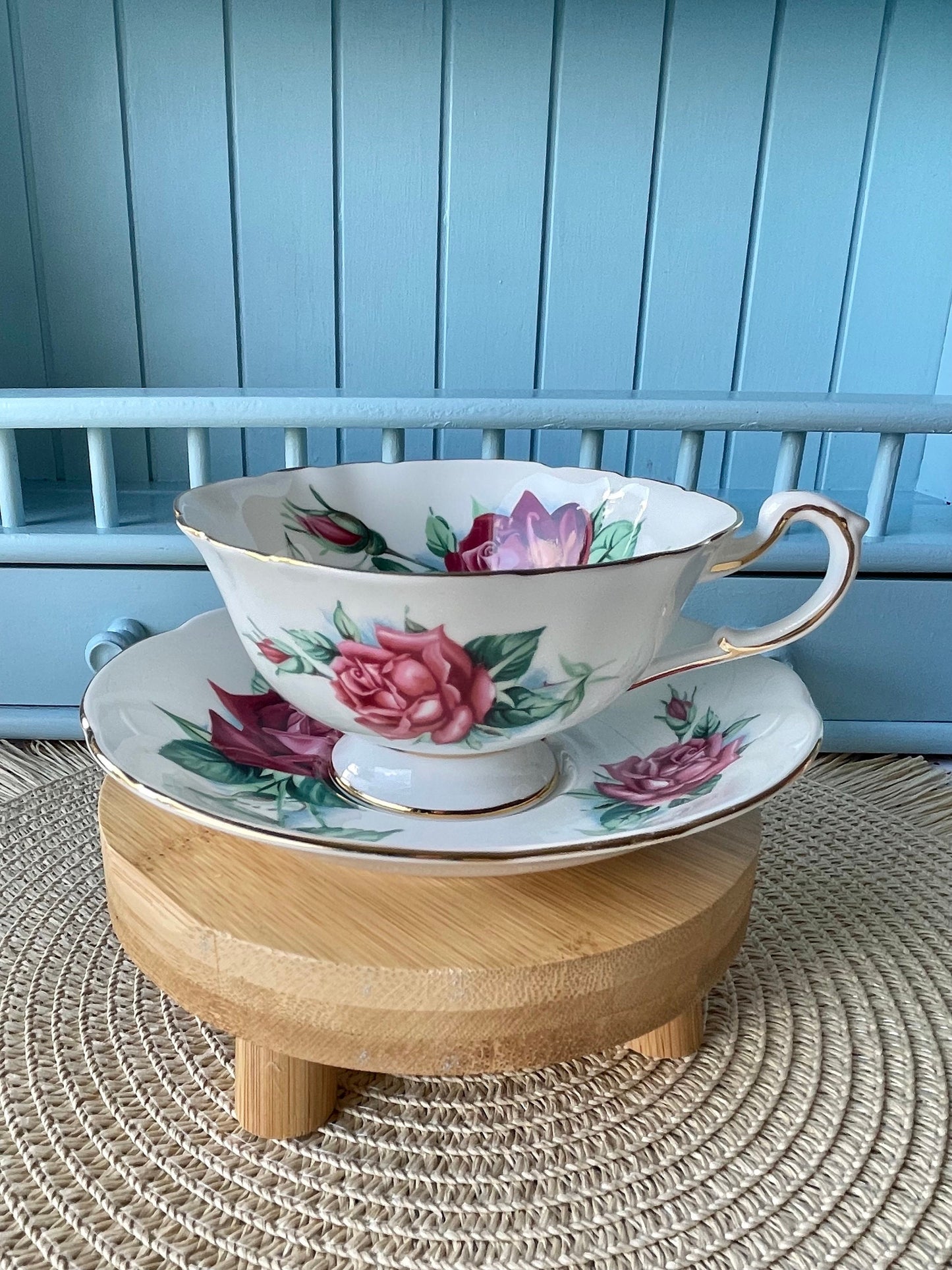Very Rare Vintage Paragon 'Christian Dior' TeaCup And Saucer, Truly Unique find, Previously Loved, Special Edition, Christian Dior Signature