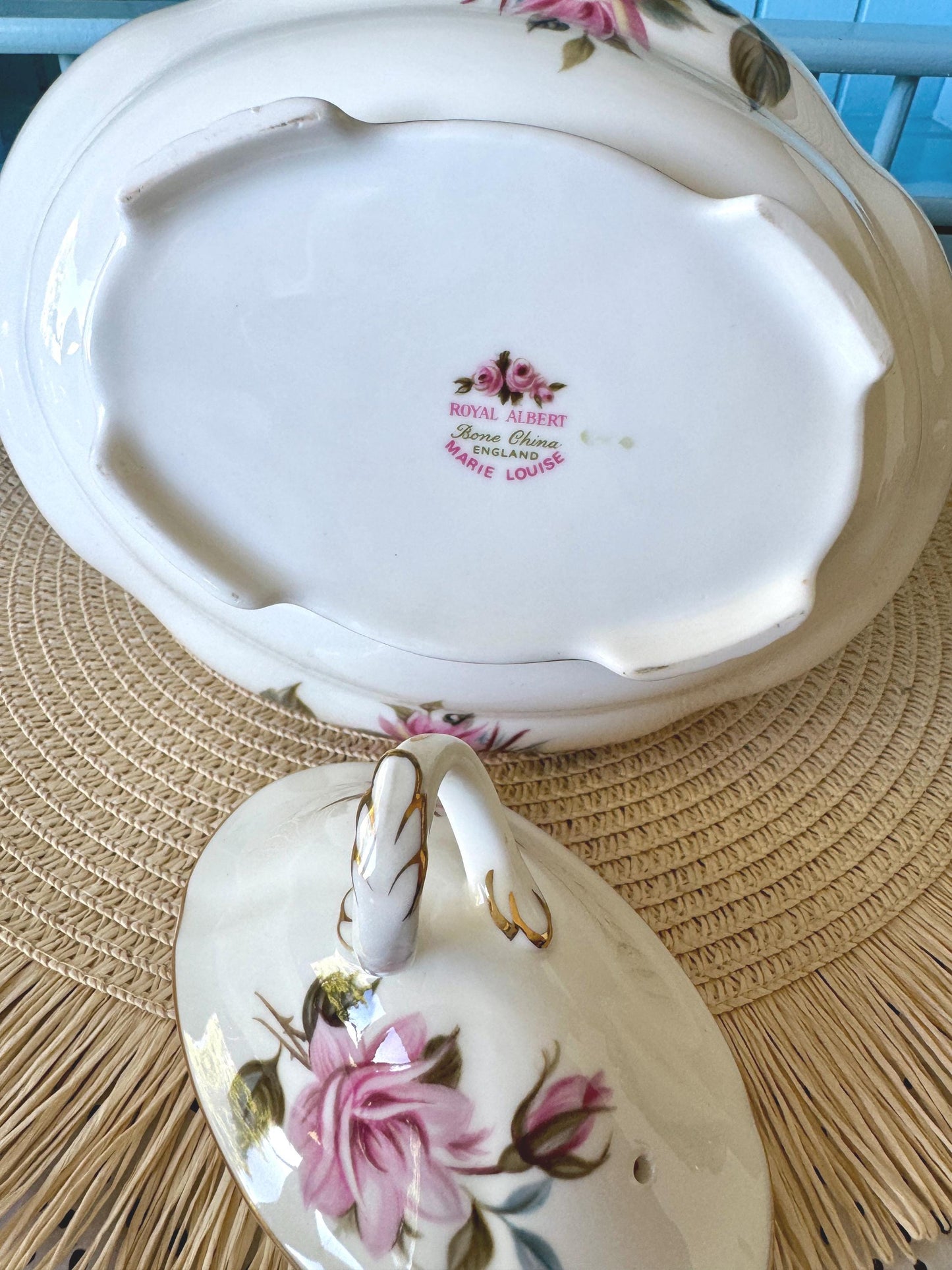 Extremely Rare Royal Albert Marie Louise Teapot, Rarer Than Senorita, Vintage Collectors Piece, Hard 2 Find, 10 Inch Teapot, Made in England