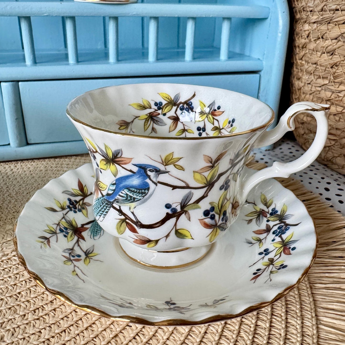 Vintage Royal Albert "Woodland Series" Different Sized Teacups & Saucers, Fine Bone China, Previously Loved Vintage, Sold Individually