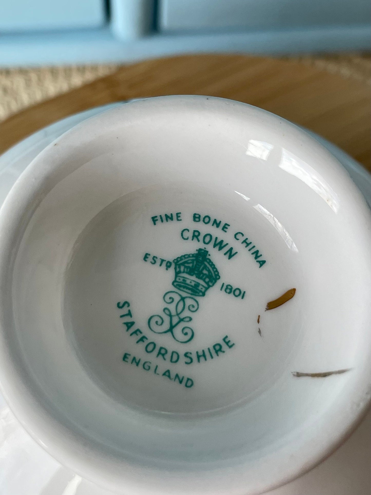 Vintage Crown Staffordshire Tea Cup and Saucer, Purple Pansies, Fine Bone China, Previously Loved Antique Tea, For High-Tea, Made in England