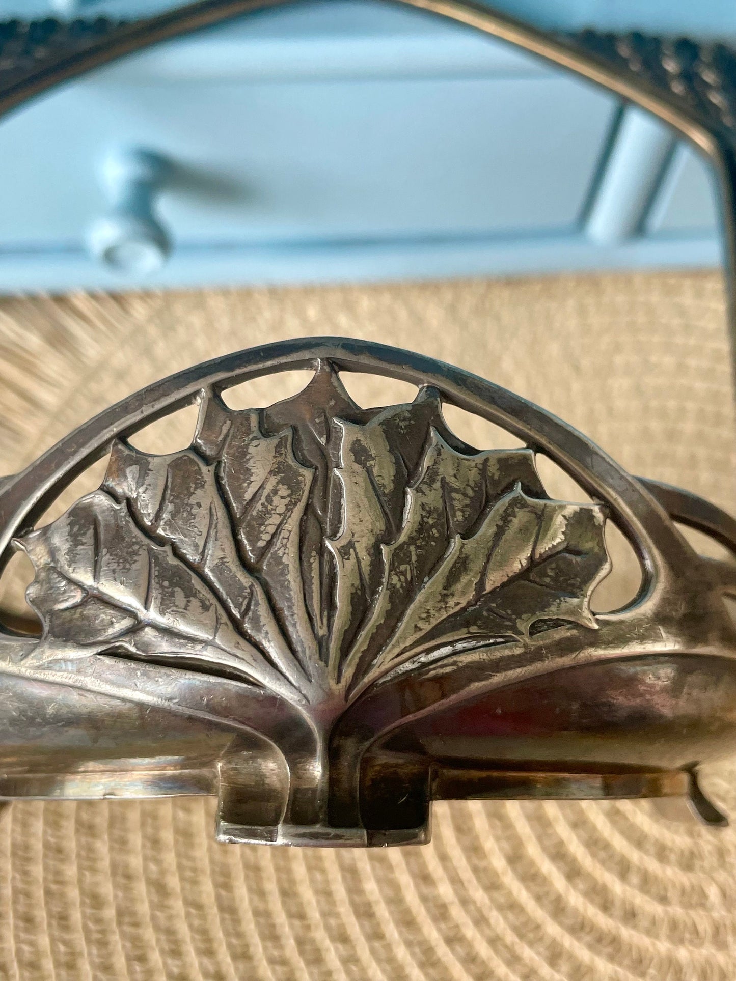 Beautiful Art Nouveau Elegance: WMF Glass Bonbon Box with Silverplated Lid (I/O Mark) Previously Loved Antique, Collectors Item, Lovely Gift
