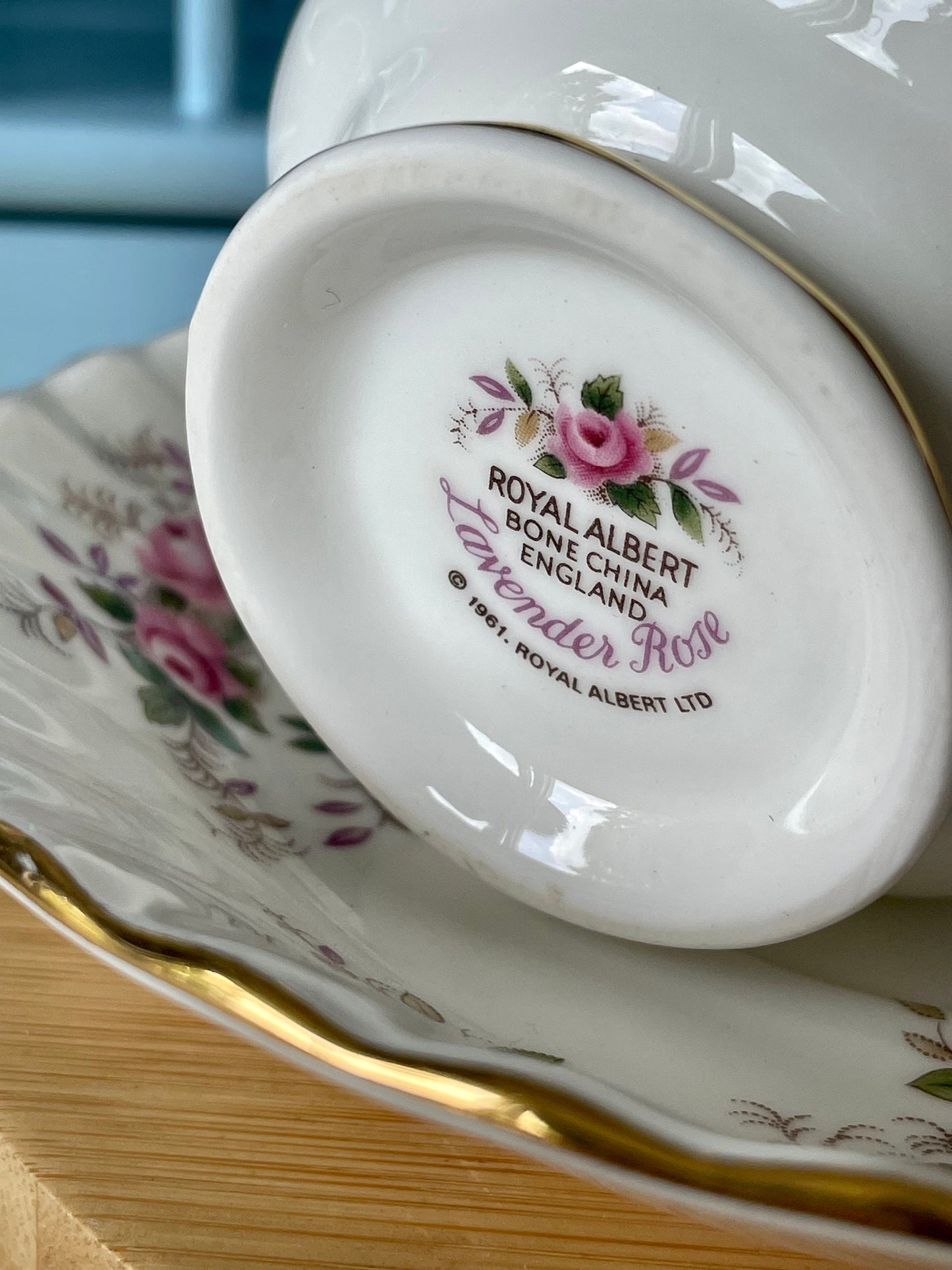 Vintage Royal Albert Lavender Rose, Male Sized TeaCup & Saucer, Fine Bone China, Made In England, HighTea Party, Previously Loved Tea Cup.