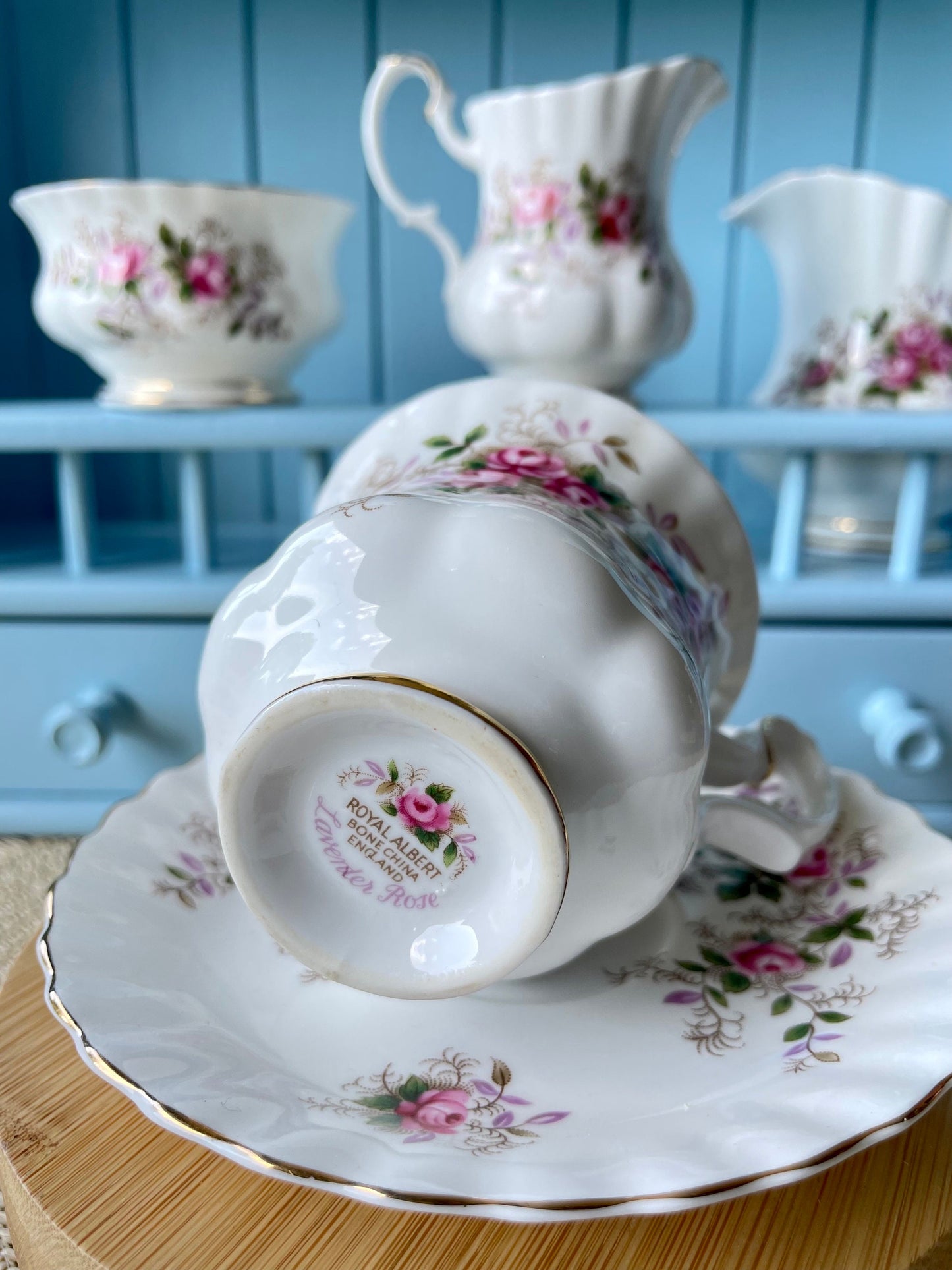 Vintage Royal Albert "Lavender Rose" Lady Sized Coffee Cup & Saucer, Bone China, Previously Loved, HighTea Party, Demitasse, Made England