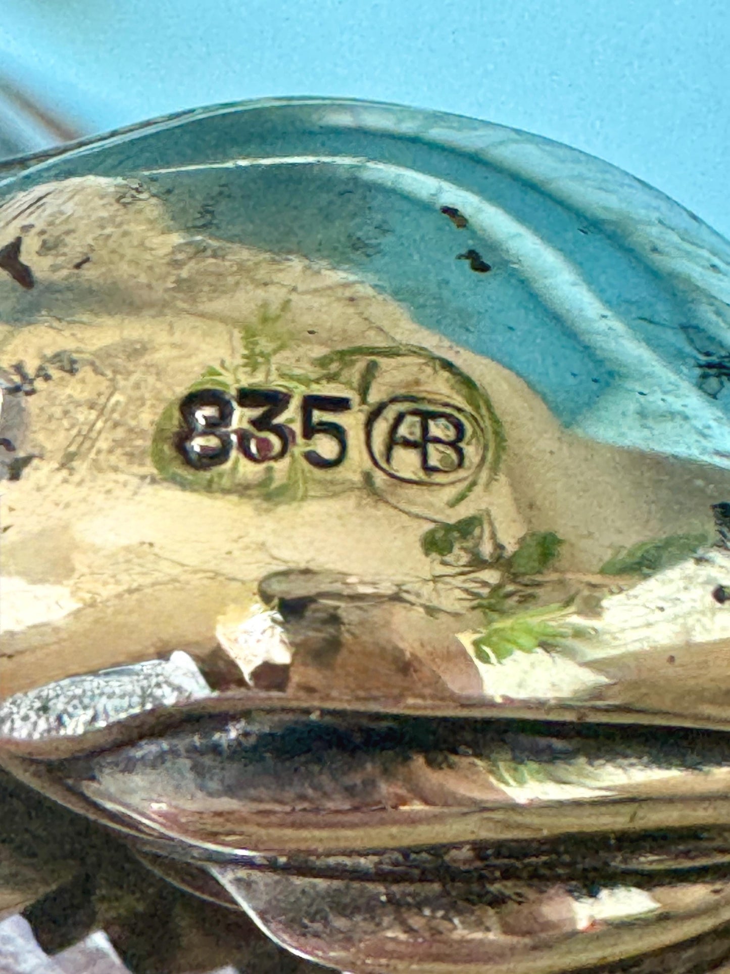 Antique Swan Salt Cellar, Hallmarked 835 silver, AB maker’s mark—likely crafted by Bonebakker & Zoon Amsterdam (c. 1905–1910), Perfect Gift
