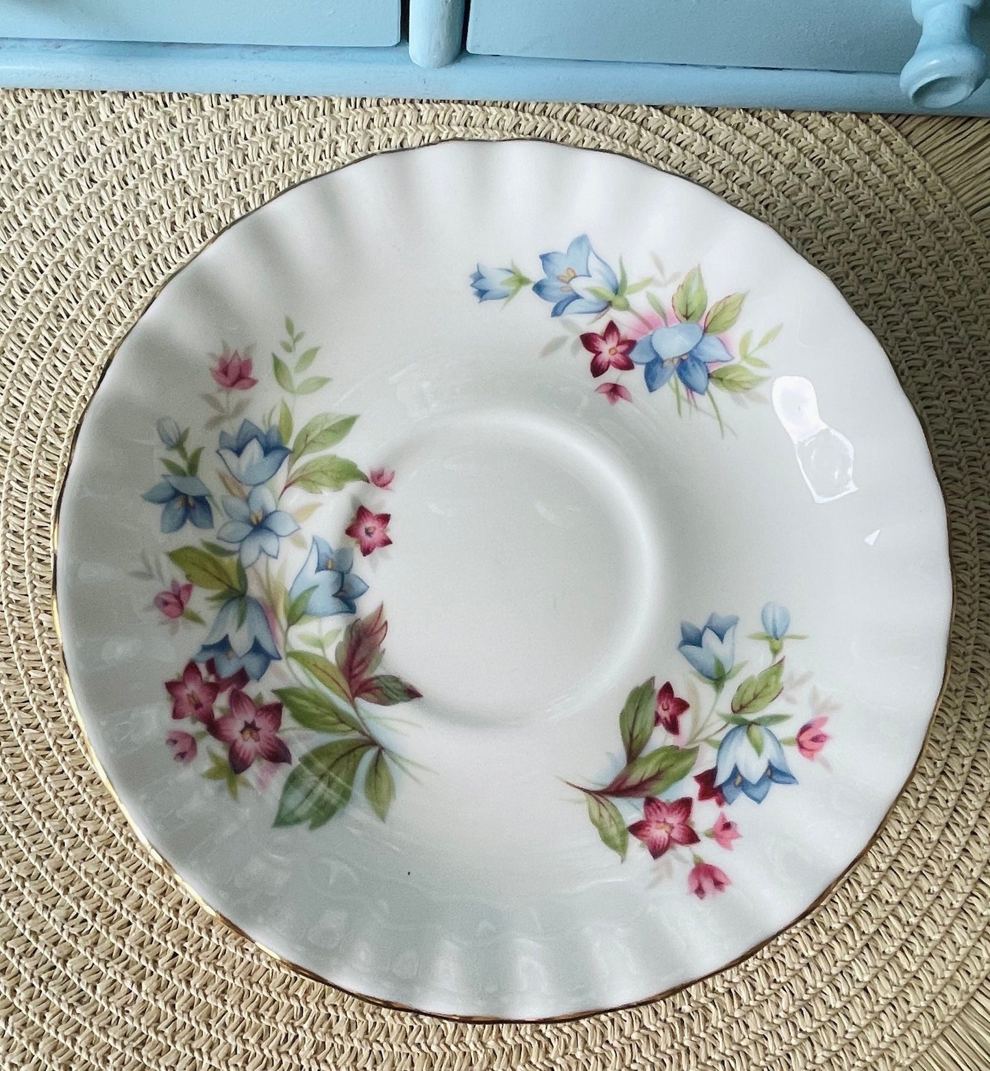 Vintage Royal Albert Bourton Summertime Series Male Sized TeaCup & Saucer, Fine Bone China, Made In England, HighTea Party, Previously Loved