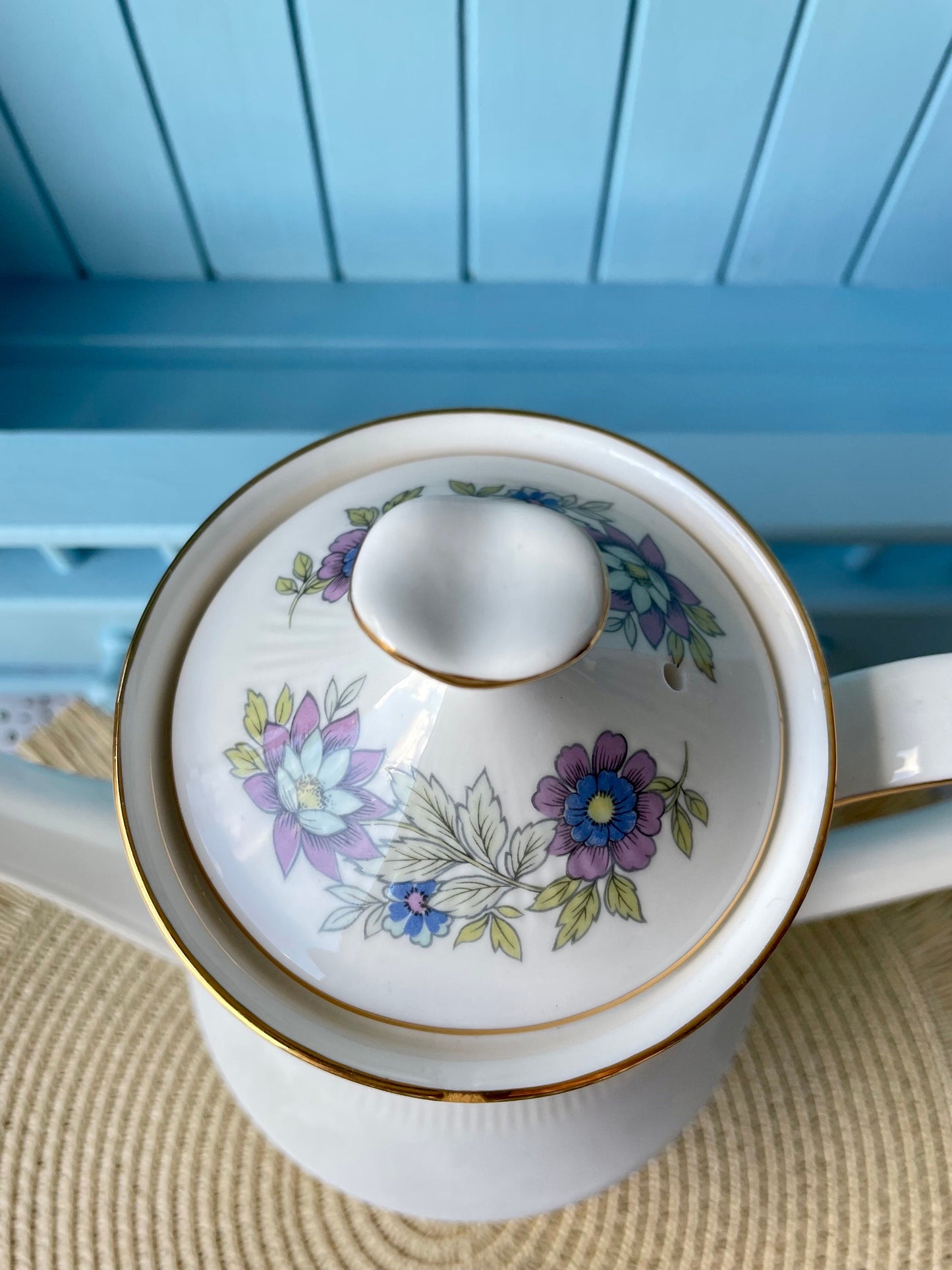 Vintage Paragon 'Cherwell' Bone China Coffee Pot, Floral Pattern, Previously Loved, Collectors Item, High Tea Party, Shabby Chic, Retro