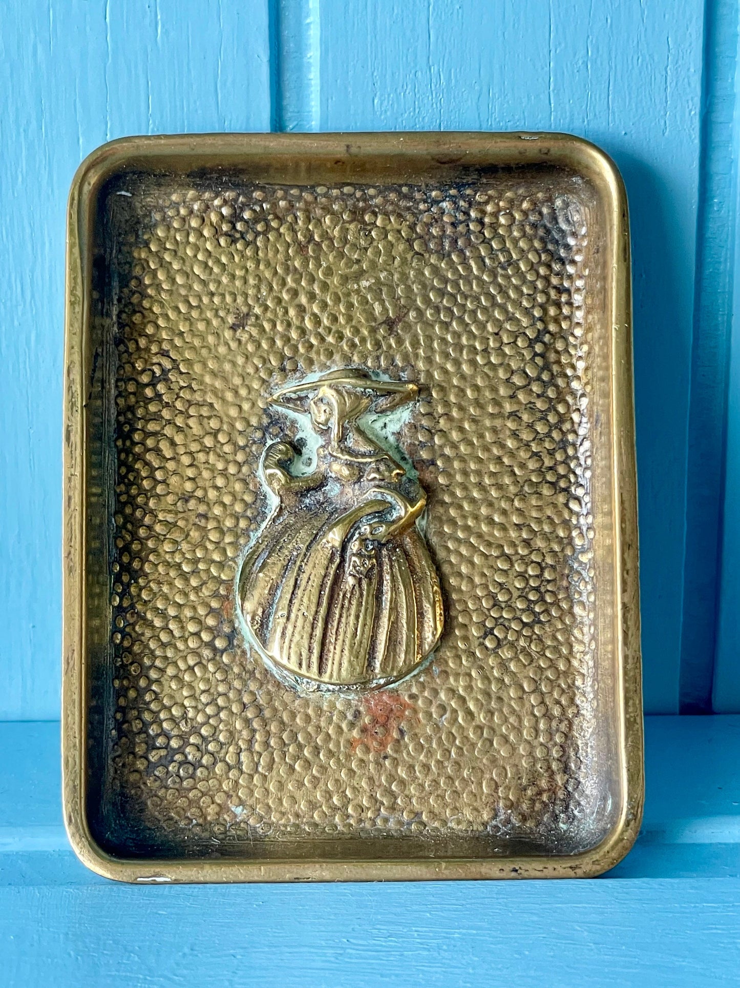 Beautiful Vintage Victorian Peerage Brass Pin Dish, Previously Loved English Antique, Collectors Item, Lovely Gift, Made In England In 1950s