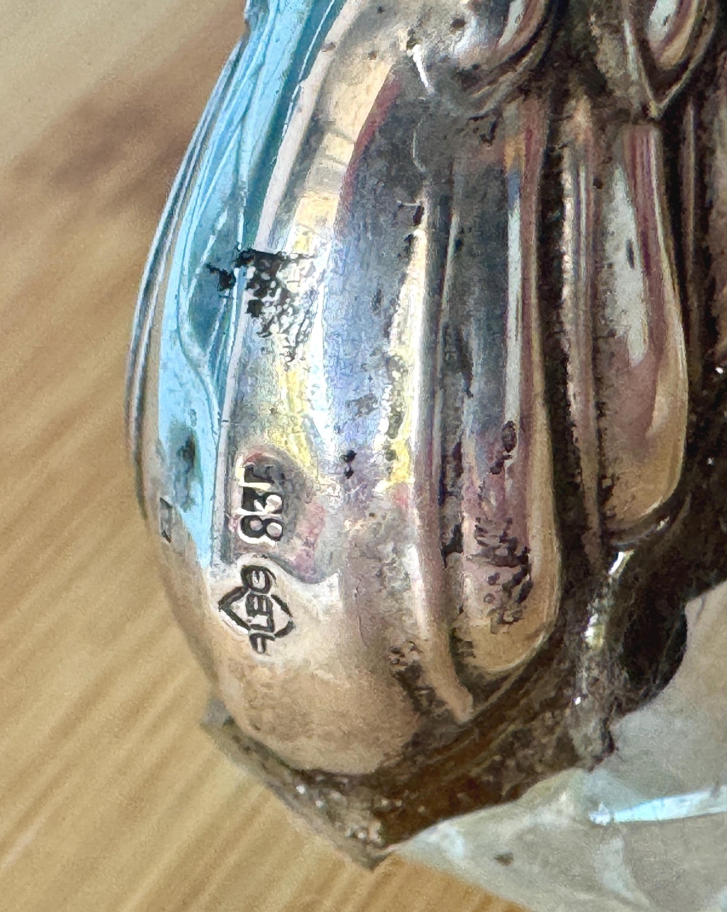 Antique Swan Salt Cellar, Hallmarked 835 silver, AB maker’s mark—likely crafted by Bonebakker & Zoon Amsterdam (c. 1905–1910), Perfect Gift