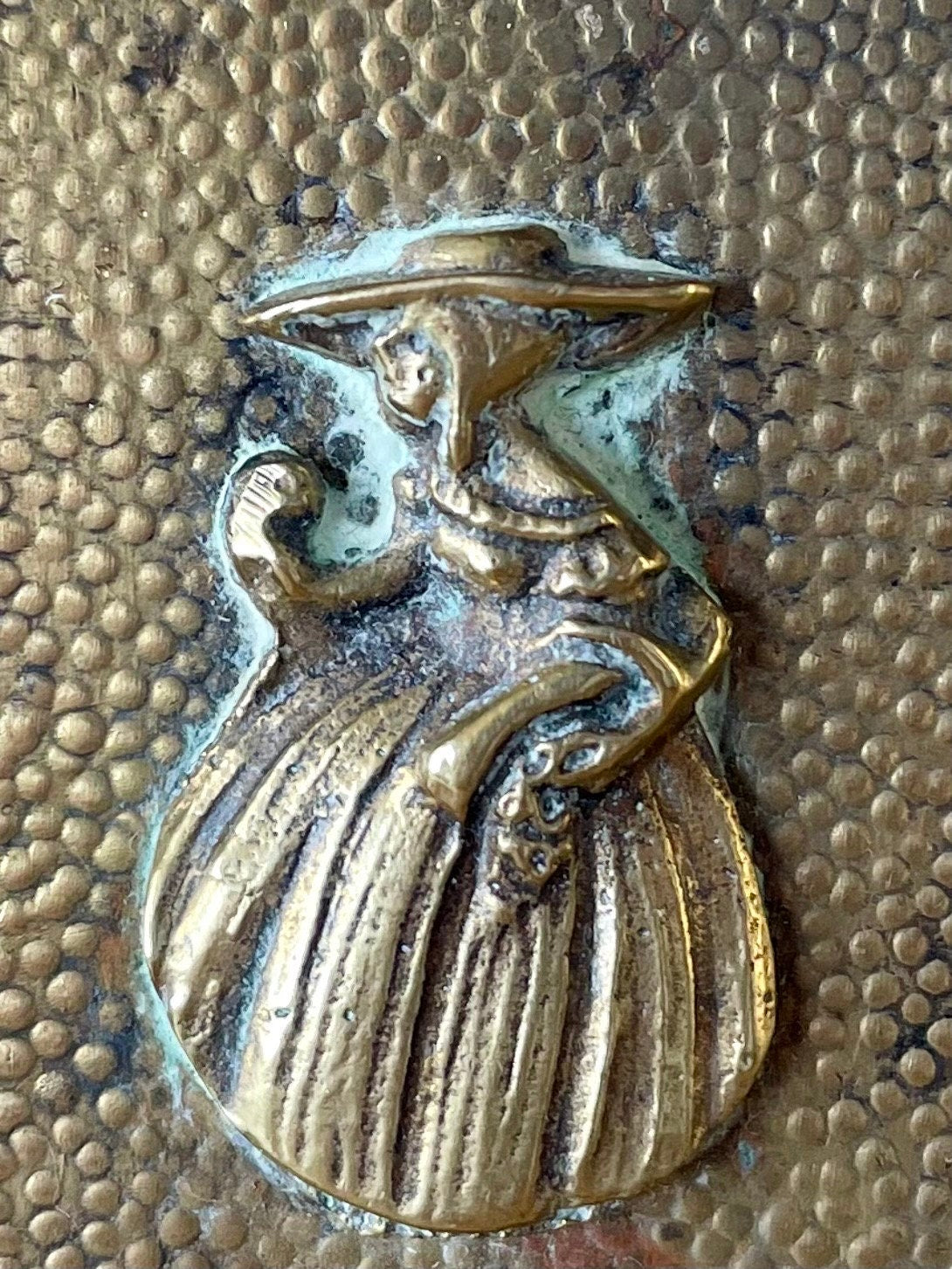 Beautiful Vintage Victorian Peerage Brass Pin Dish, Previously Loved English Antique, Collectors Item, Lovely Gift, Made In England In 1950s