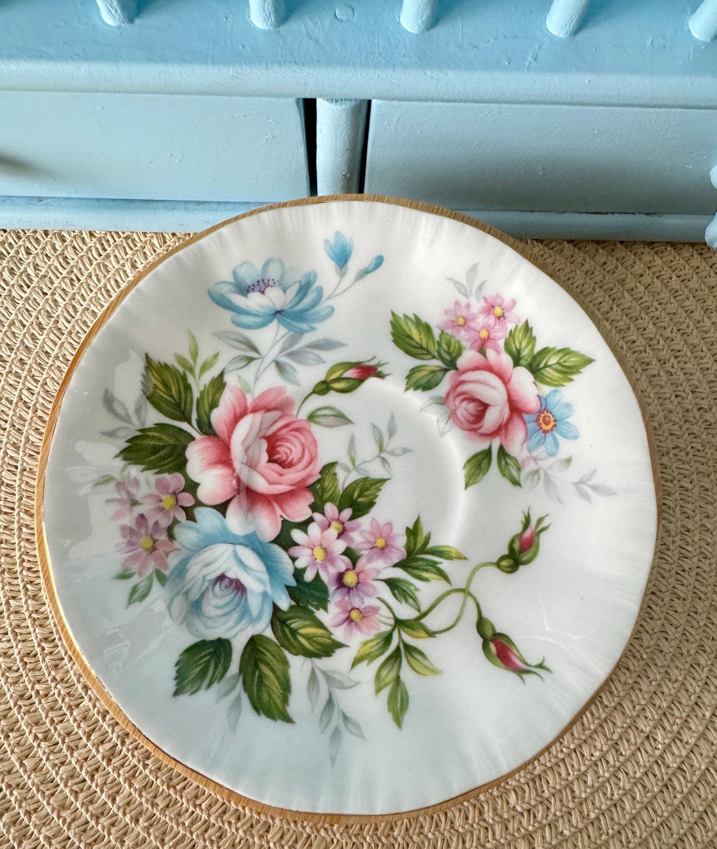 Vintage Beautiful Paragon Flower Festival, English Bone China, Coffee Cup and Saucer, Previously Loved Lady Sized Cup, Lovely Gift, England