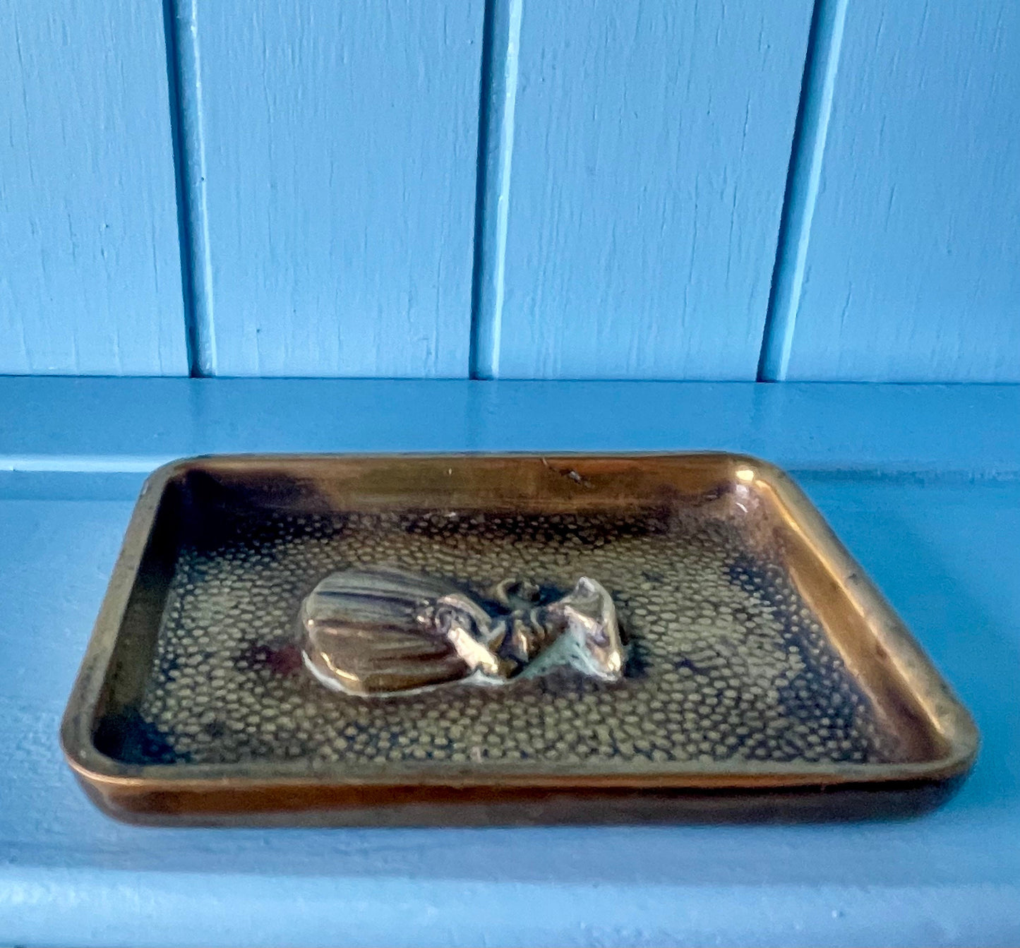 Beautiful Vintage Victorian Peerage Brass Pin Dish, Previously Loved English Antique, Collectors Item, Lovely Gift, Made In England In 1950s