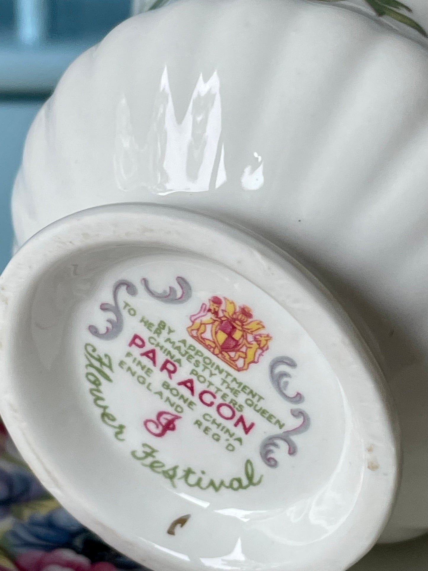 Vintage Beautiful Paragon Flower Festival, English Bone China, Coffee Cup and Saucer, Previously Loved Lady Sized Cup, Lovely Gift, England