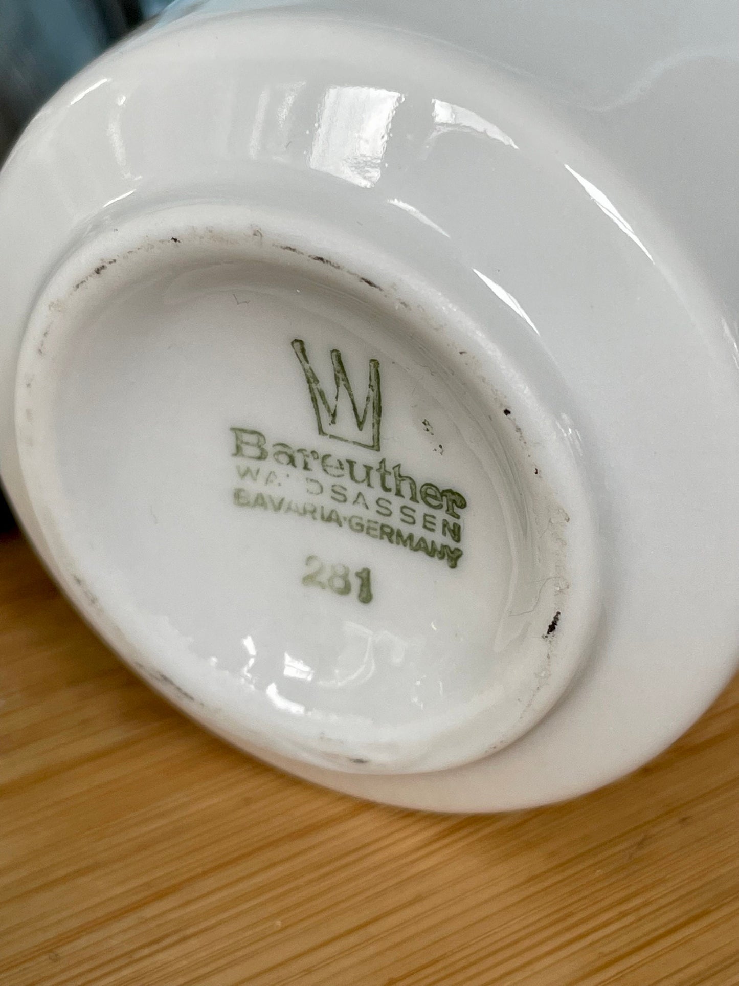 Beautiful Vintage Tin Cup Holder with Bareuther Bavaria Porcelain Teacup, Previously Loved Antique, Collectors Item, Lovely, Made In Germany