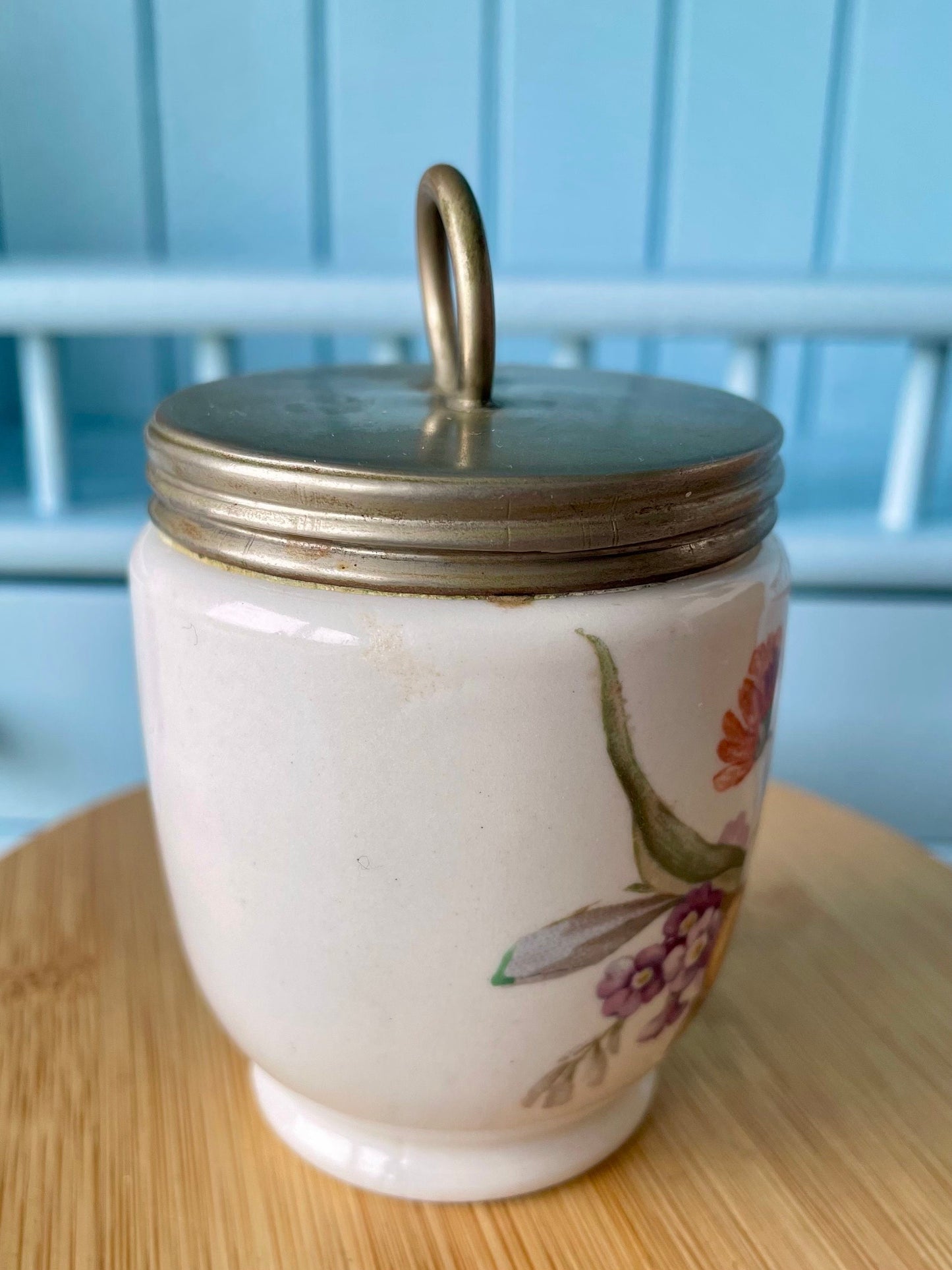Antique Royal Worcester Egg Coddler: Made in 1910 a Delightful Table Treasure, Egg Coddler for 1 Egg, Very Rare, Vintage Condition, England