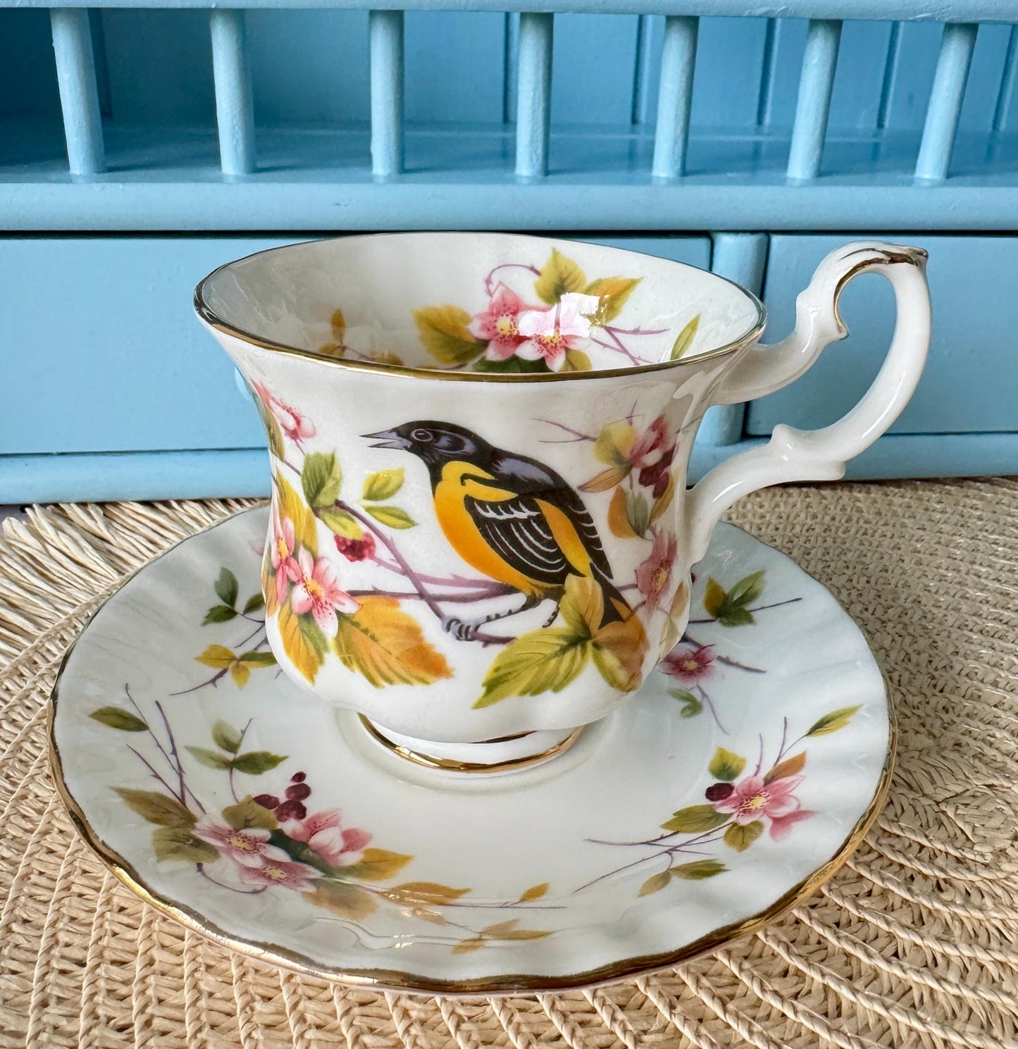 Vintage Royal Albert "Woodland Series" Different Sized Teacups & Saucers, Fine Bone China, Previously Loved Vintage, Sold Individually
