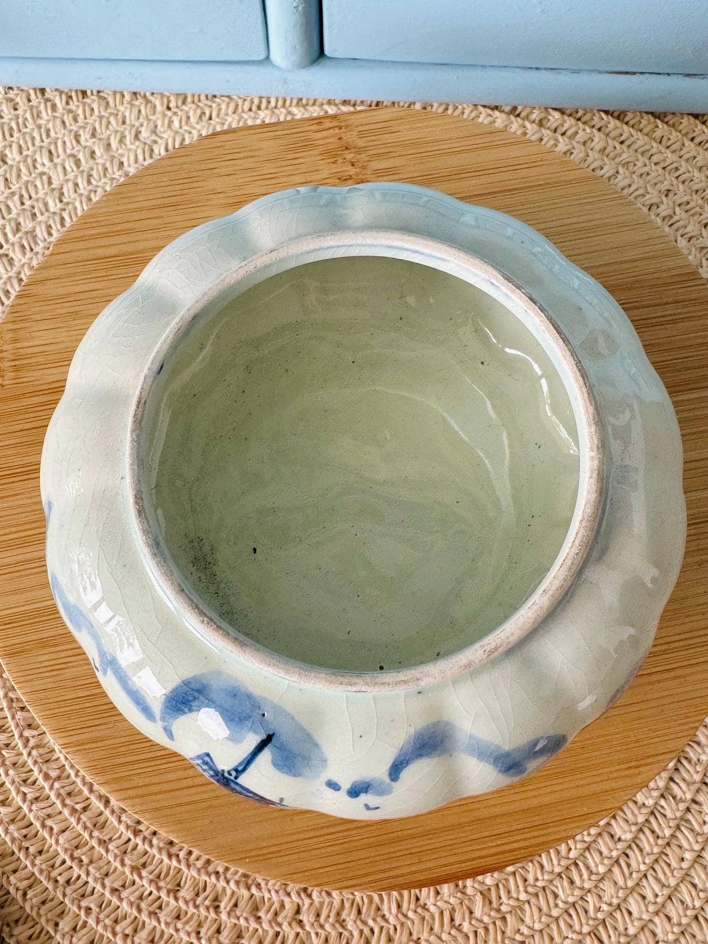 Beautiful Silver Plated Tea Strainer 'Delft Blauw', Previously Loved, Collectors Item, Vintage Gift, Porcelain Drip Bowl, Handpainted Delft
