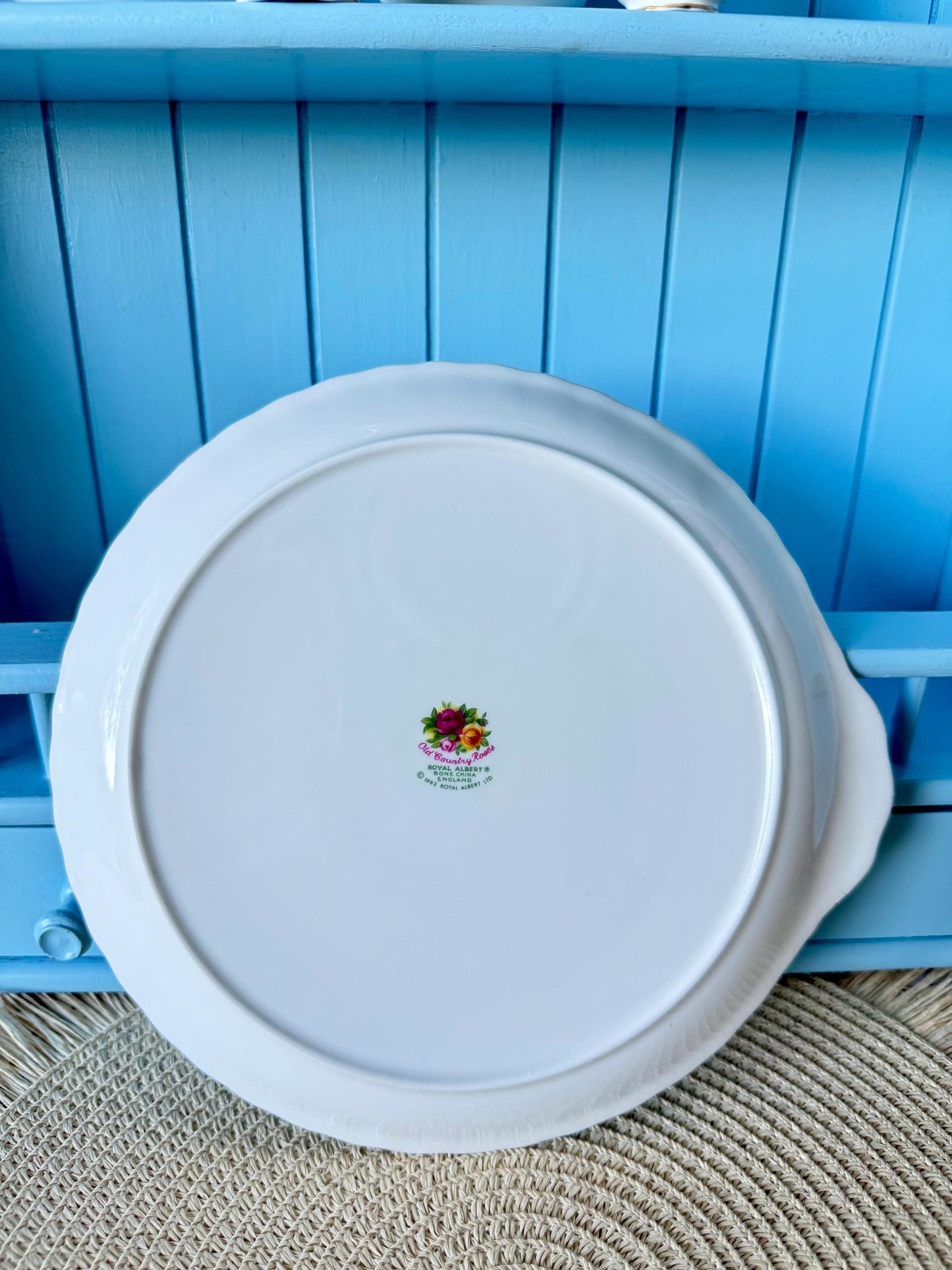 Vintage Royal Albert "Old Country Roses" Miniature Tea Set, Doll House Tea Set, Bone China, Teapot, Creamer, Teacup, Plate, Made in England