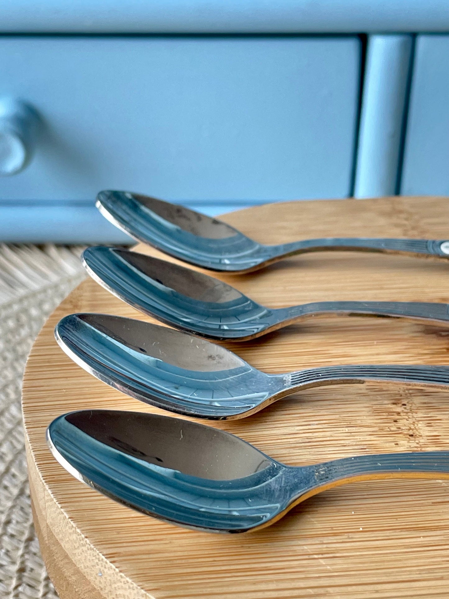 Vintage Royal Albert "Moonlight Rose" TeaSpoon, 4 Spoons Available, Silver Plated, Previously Loved Vintage, For HighTea, Made In England