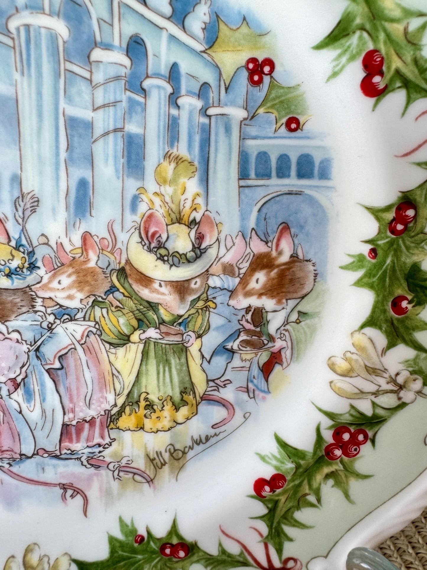 Vintage Royal Doulton "Brambly Hedge" Candlelight Supper Plate, Midwinter Collection 8 Inch Plate, Jill Barklem, Bone China, Made inEngland