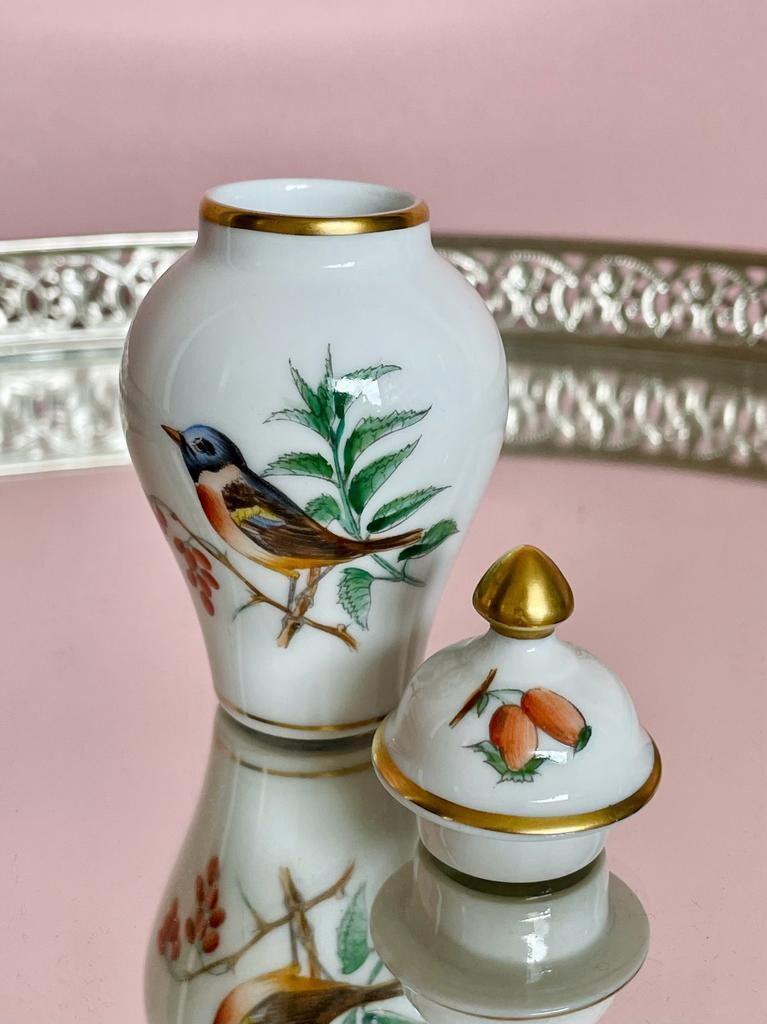 Rare Multiple Vintage Herend Bird Series, Spoon Vases, Milk Jug, Trinket Dish, HandPainted, Previously Loved, Perfect For Herend Collectors