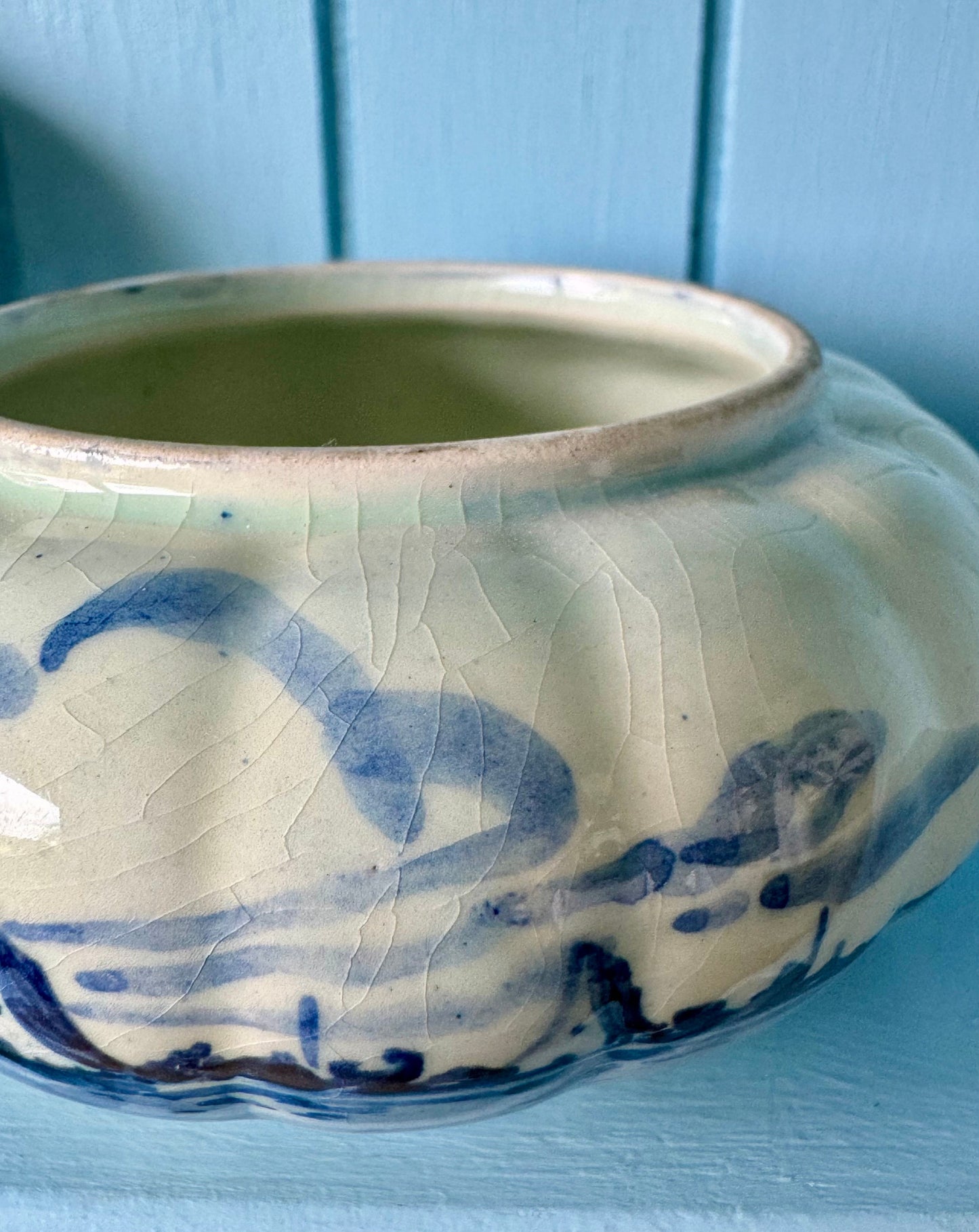 Beautiful Silver Plated Tea Strainer 'Delft Blauw', Previously Loved, Collectors Item, Vintage Gift, Porcelain Drip Bowl, Handpainted Delft