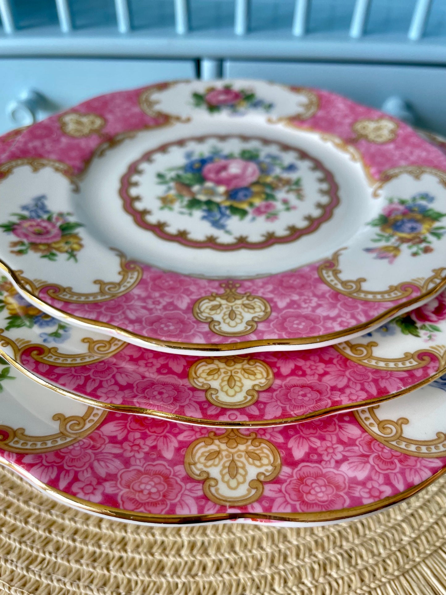 Vintage Royal Albert Lady Carlyle Different Size Plates, Lunch Plate, Breakfast Plate, Cake Plate, Fine Bone China Previously Loved, England