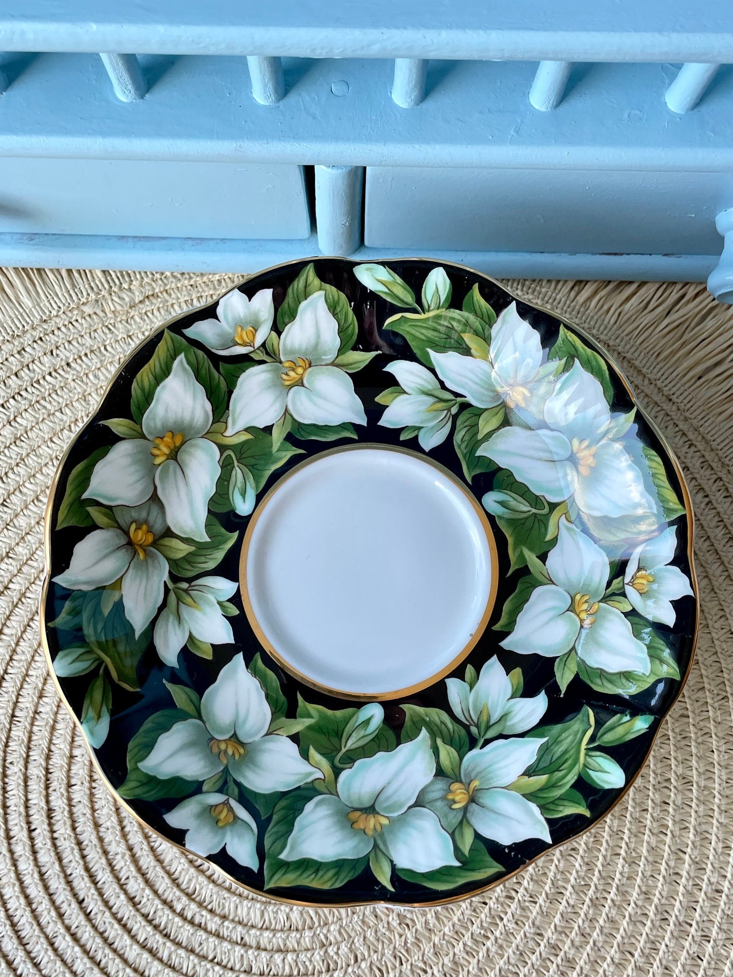 Vintage Royal Albert "Trillium" Provincial Flowers TeaCup & Saucer, Fine Bone China, Previously Loved Vintage, HighTea Party, Male Sized
