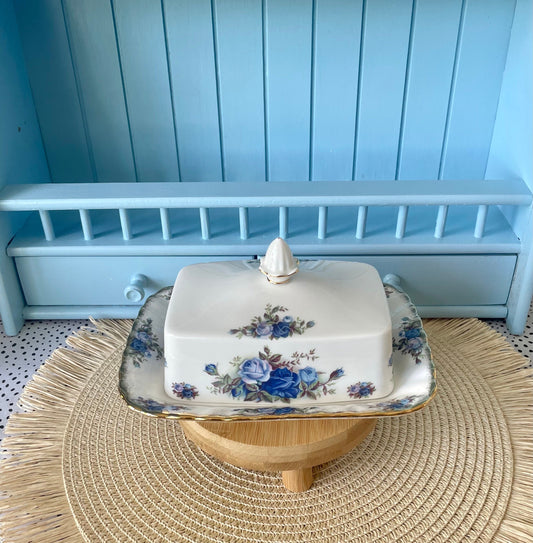 Vintage Royal Albert "Moonlight Rose" Rectangular Butter Dis
