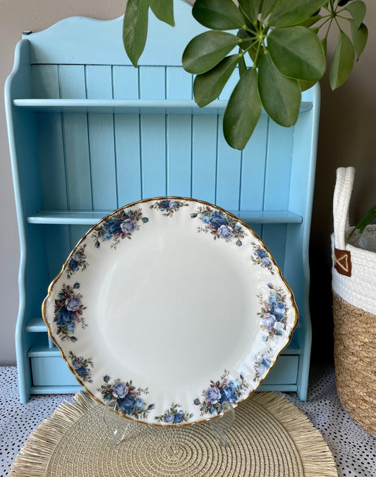 Vintage Royal Albert Moonlight Rose Large Round Cake Plate