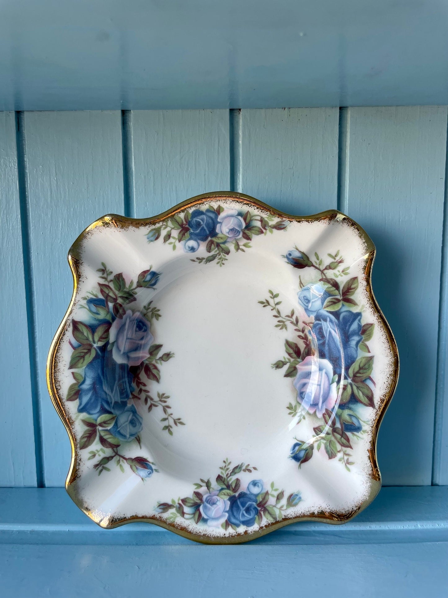 Upcycle This Vintage Royal Albert Moonlight Rose Ashtray Int