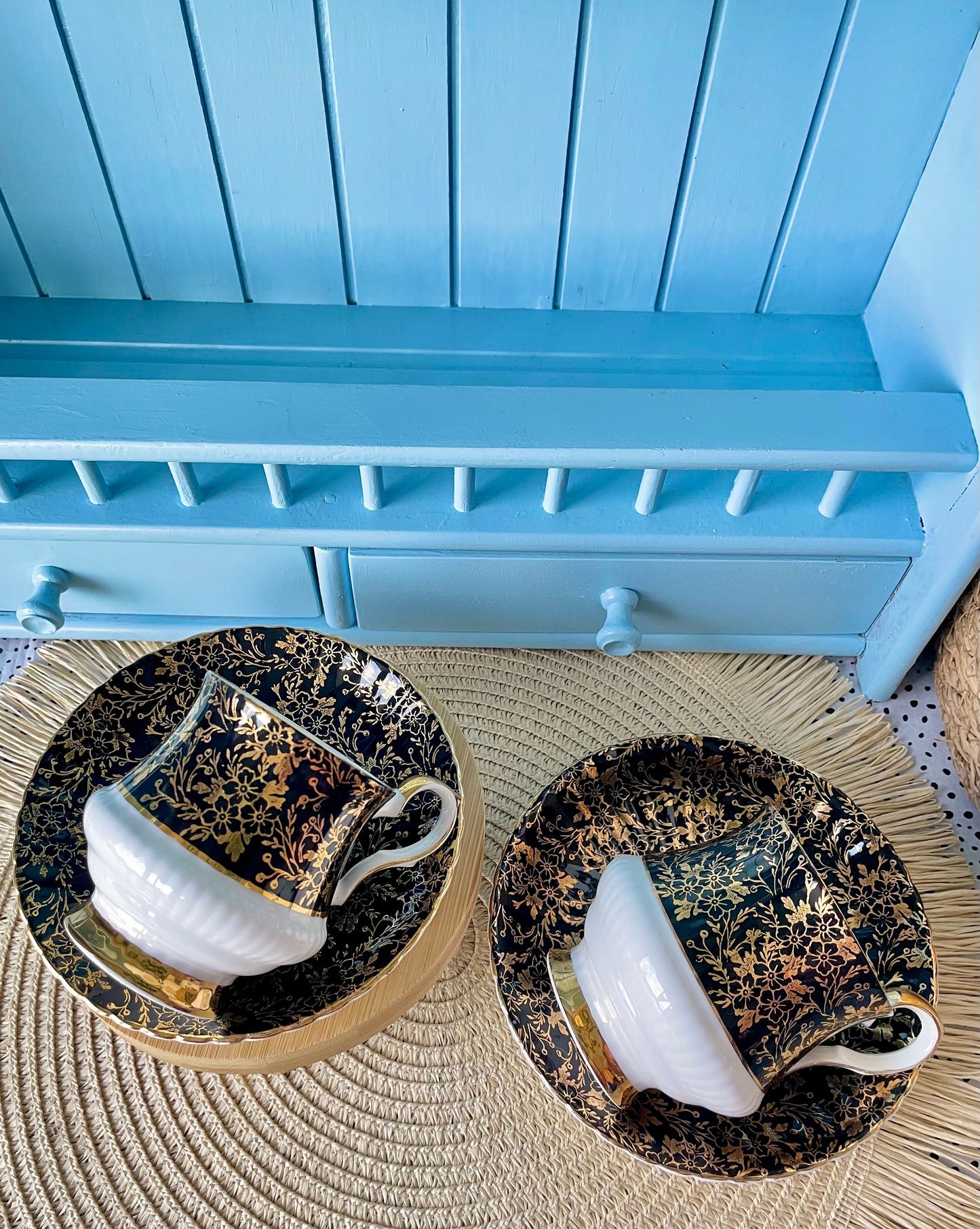 Vintage 'Royal Windsor Male and Female TeaCup Set