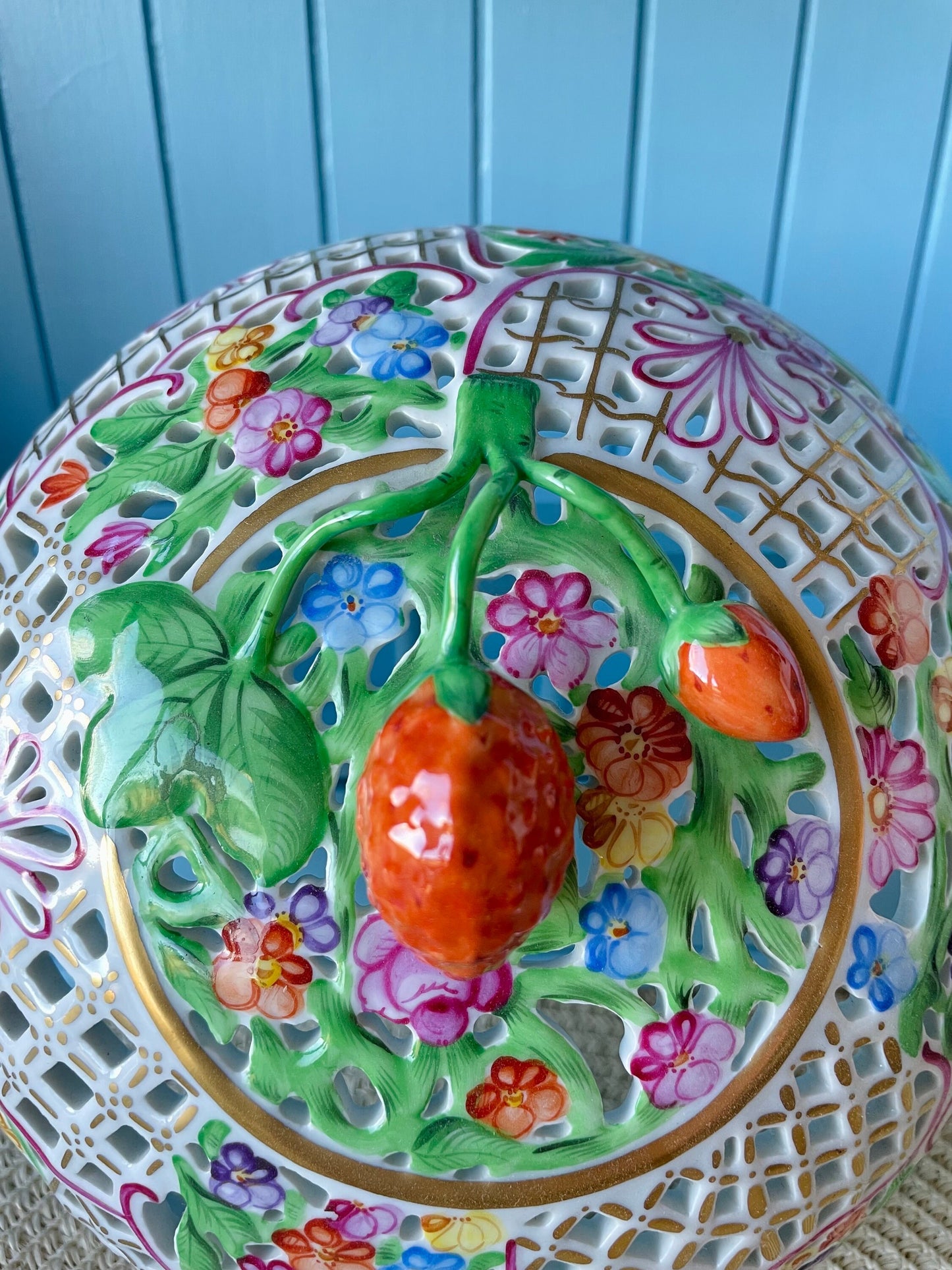 Rare Vintage Herend Porcelain Bonbonniere with FREE GIFT