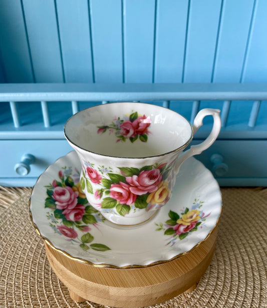 Vintage Royal Albert Summertime Series Gentleman Size TeaCup