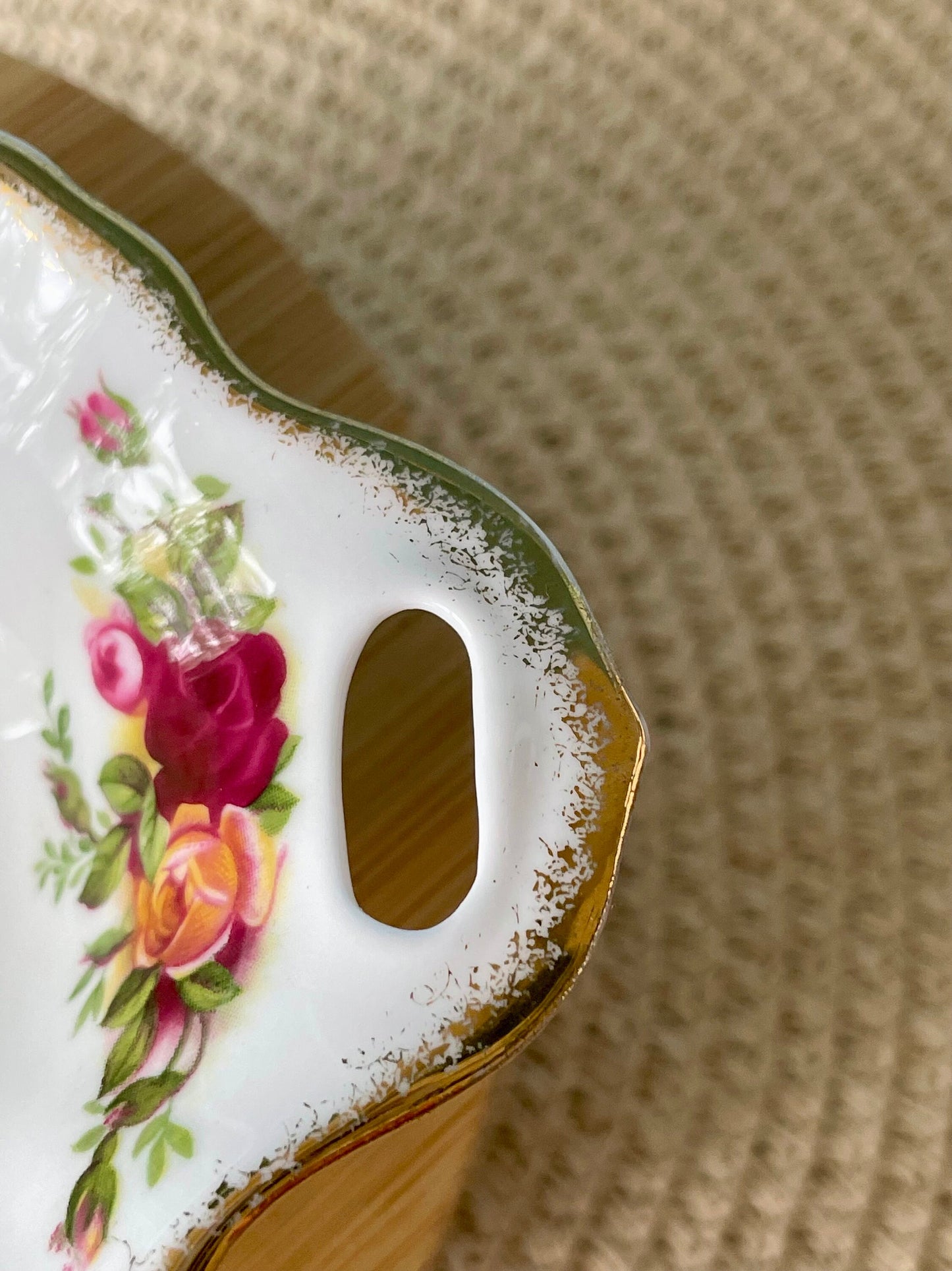 Vintage Royal Albert "Old Country Roses" Bone China Peanut Dish