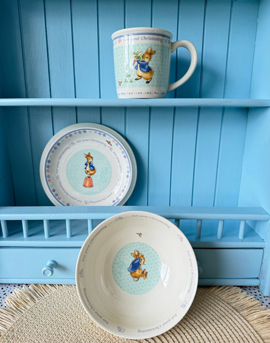 Vintage Wedgwood "Peter Rabbit" Christening Set