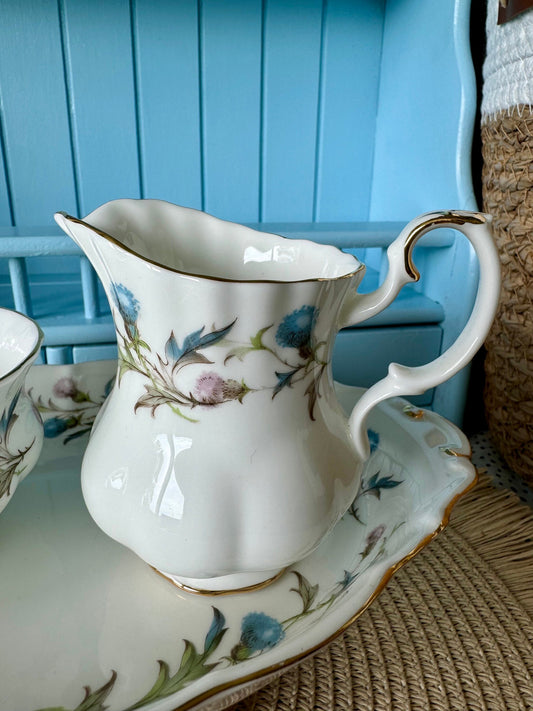 Vintage Royal Albert "Brigadoon Thistle Creamer Set