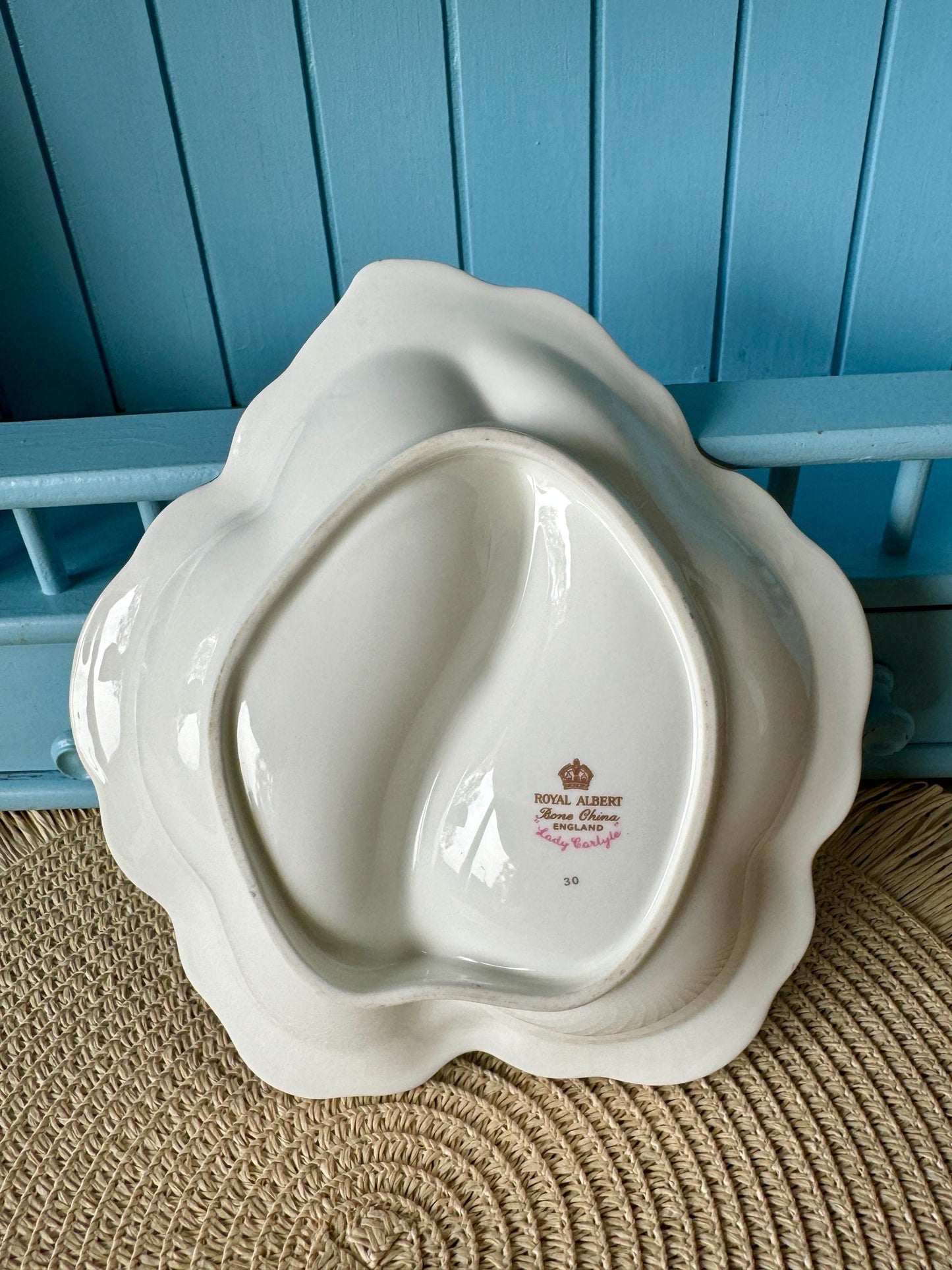 Hard To Find Vintage Royal Albert 'Lady Carlyle' Leaf Shaped