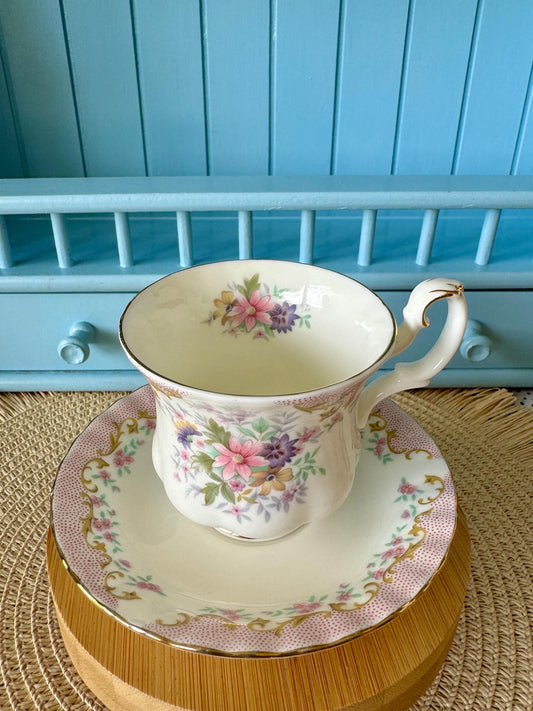 Vintage Royal Albert "Serenity" Lady Size CoffeeCup & Saucer