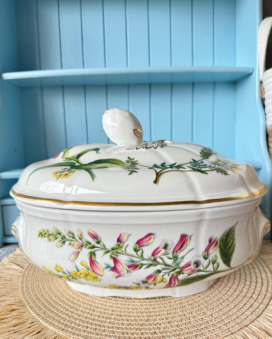 RARE Vintage Spode "Stafford Flowers" Oval Soup Tureen