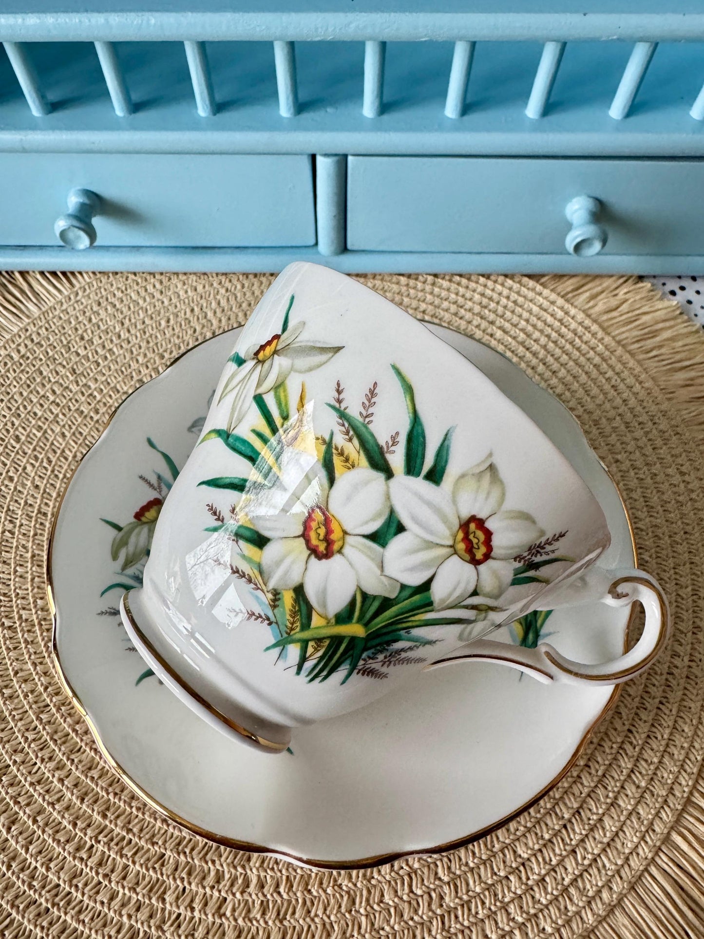 Vintage Regency Teacup & Saucer Set