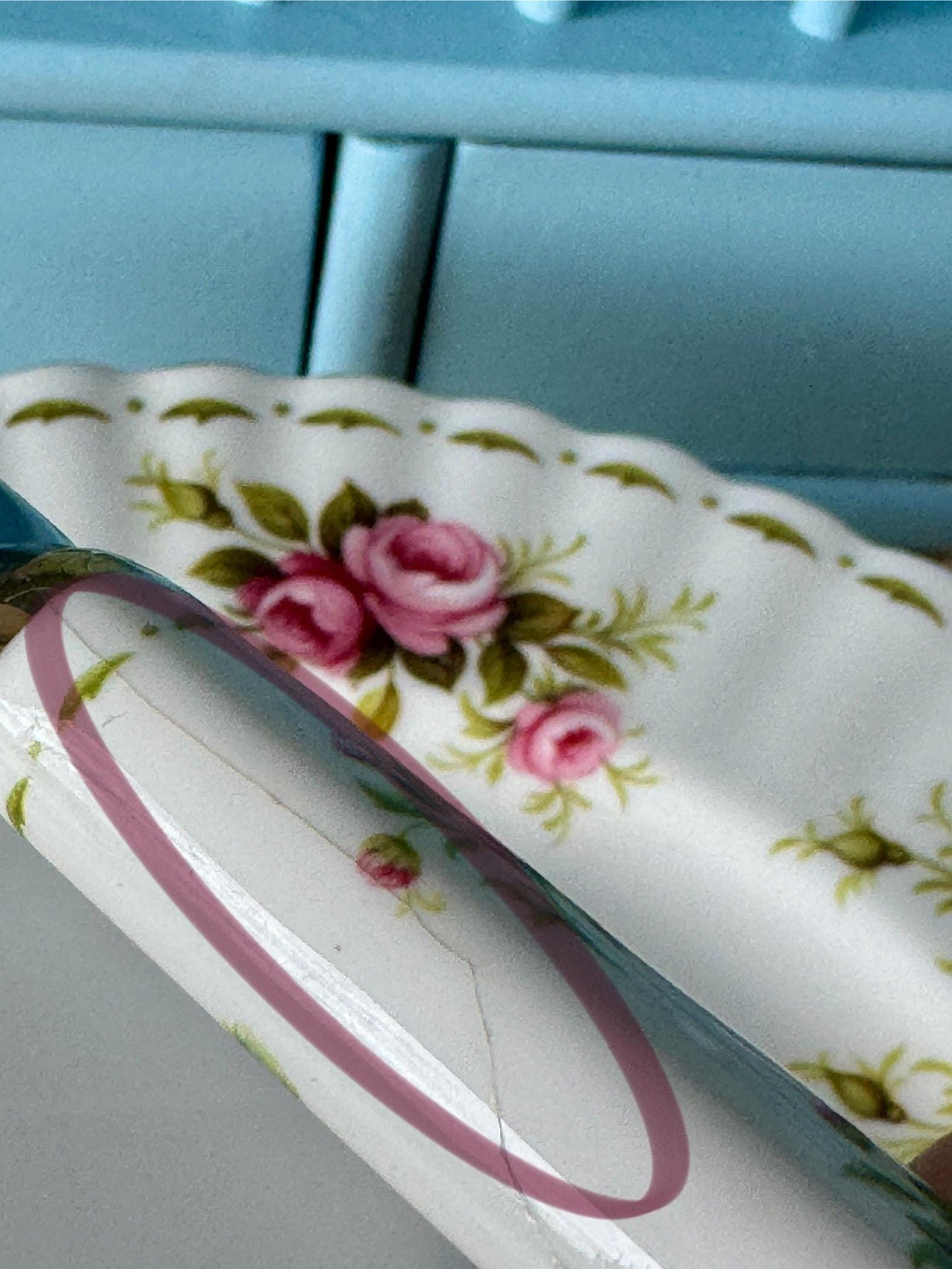 Vintage Royal Albert "Flower of the Month" November Cheese Knife, Hairline!