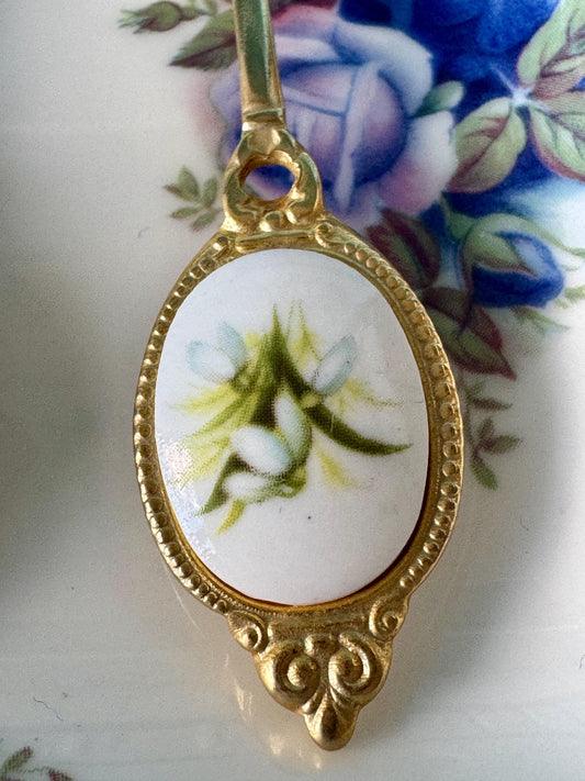 Vintage Collectible Royal Albert "Flower of the Month" Gold