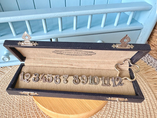 Vintage Gero Zilver Wine Glass Numbers