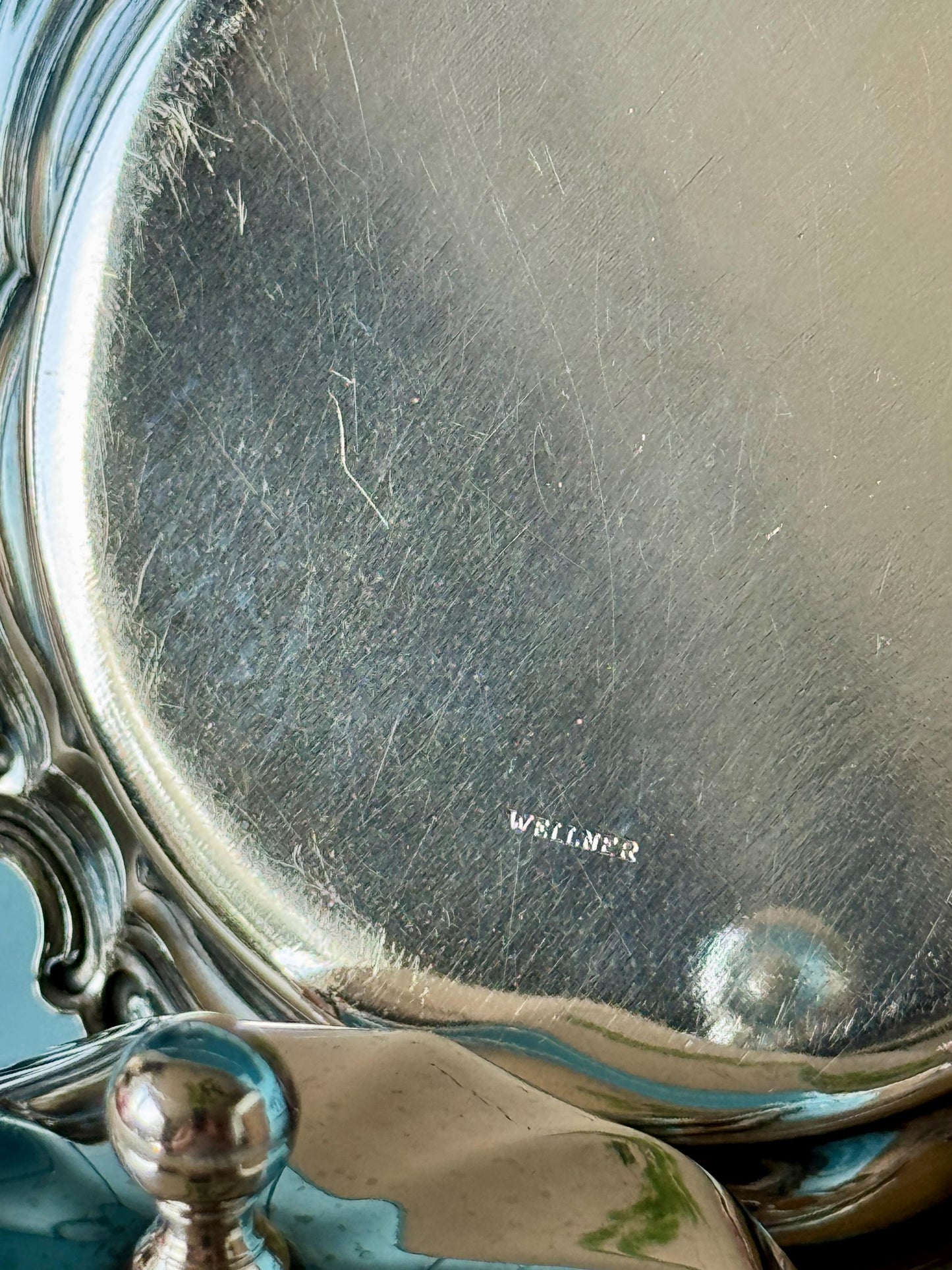 Vintage Wellner Silver-Plated Butter Dish with Pierced Dome