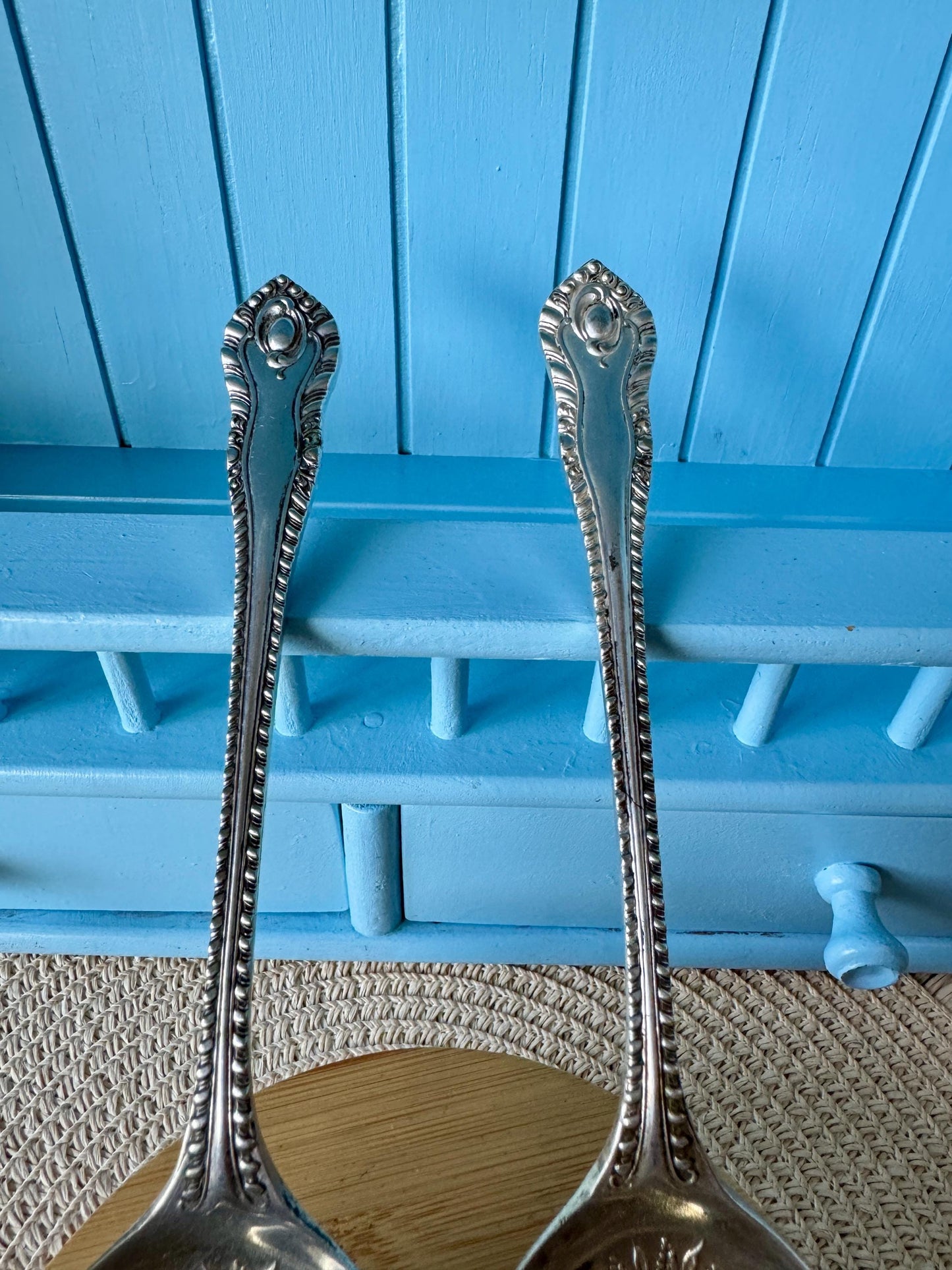 Vintage EPNS Sheffield England Berry Serving Spoons